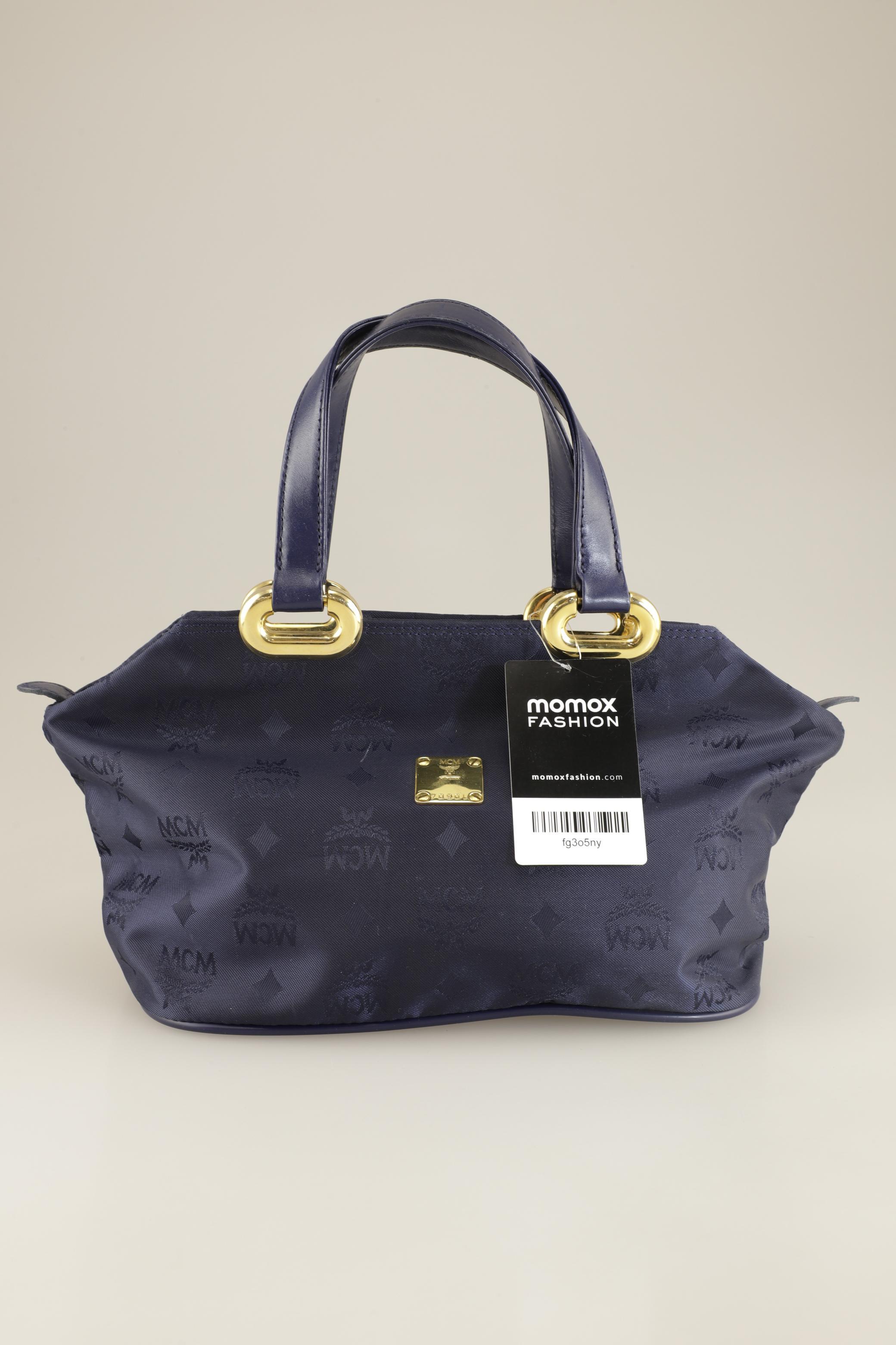 

MCM Damen Handtasche, marineblau, Gr.