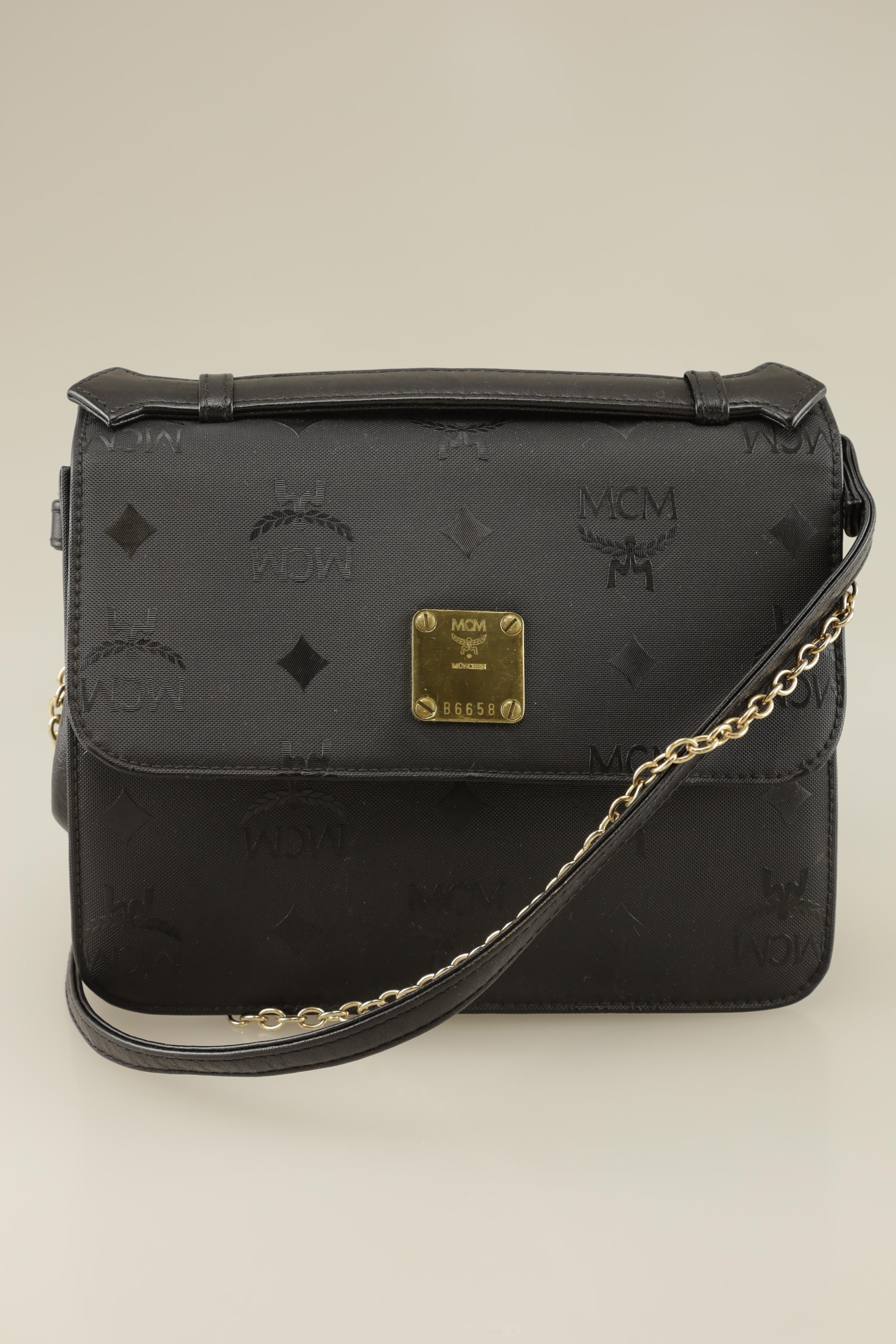 

MCM Damen Handtasche, schwarz, Gr.