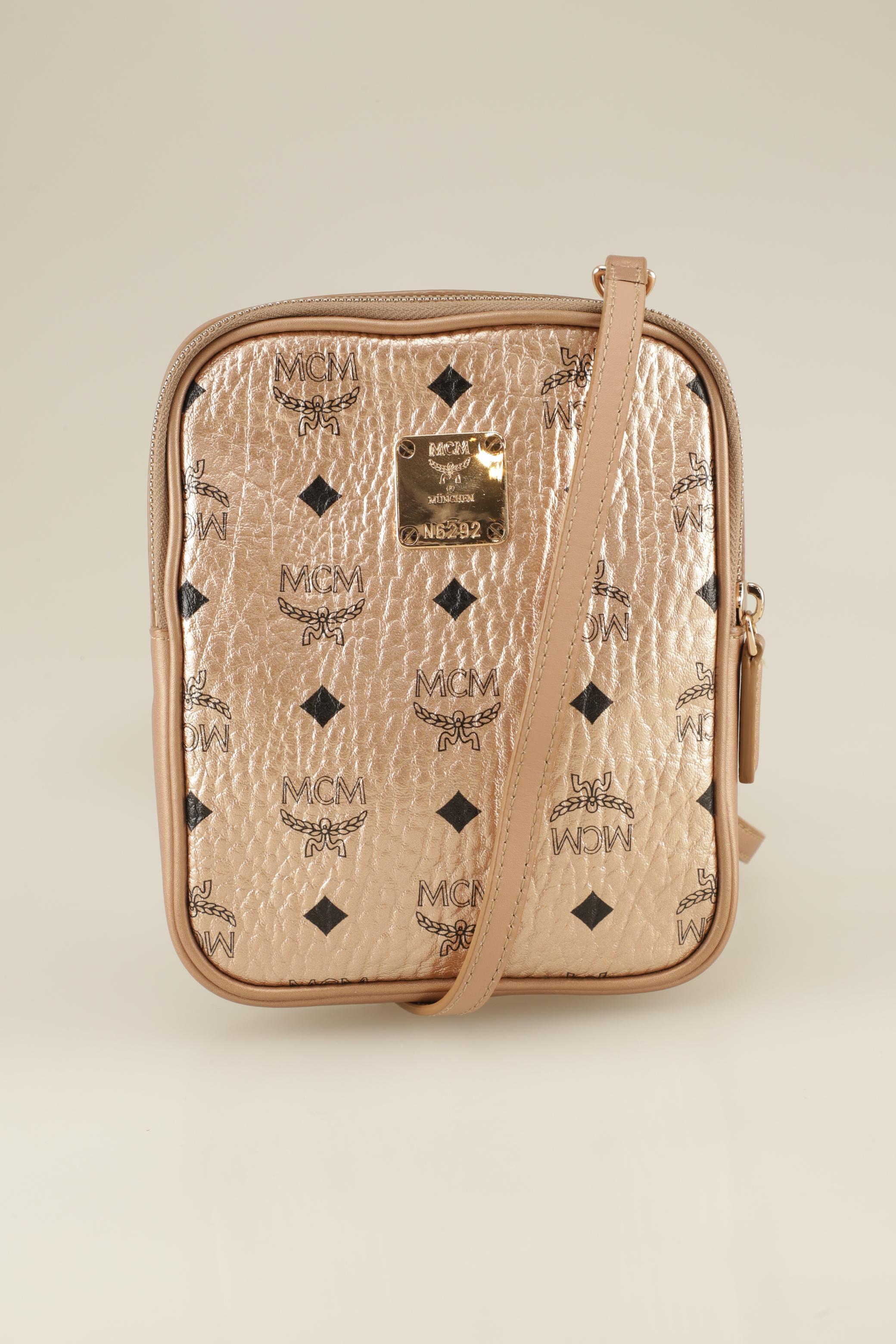 

MCM Damen Handtasche, gold, Gr.