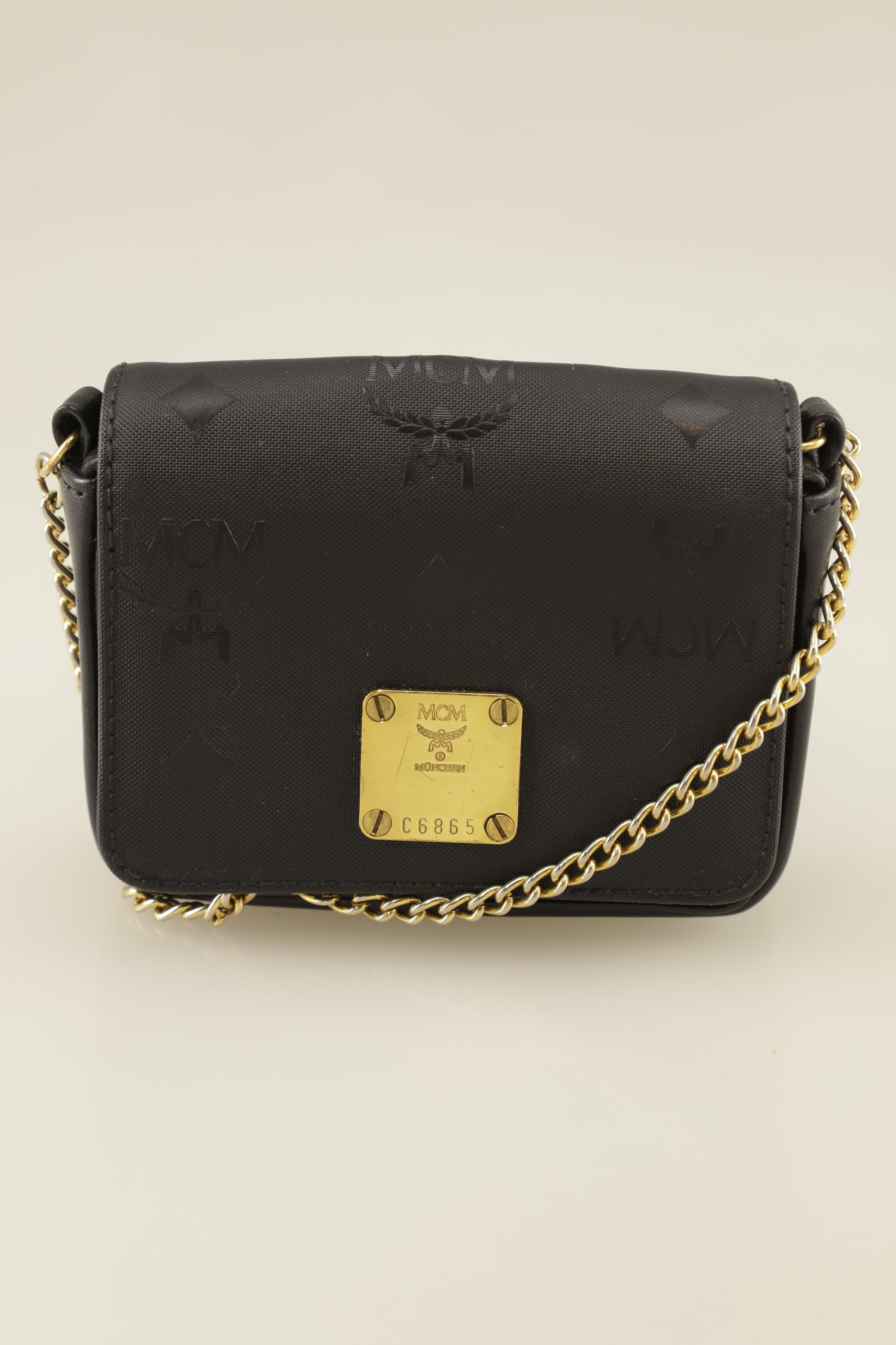 

MCM Damen Handtasche, schwarz, Gr.