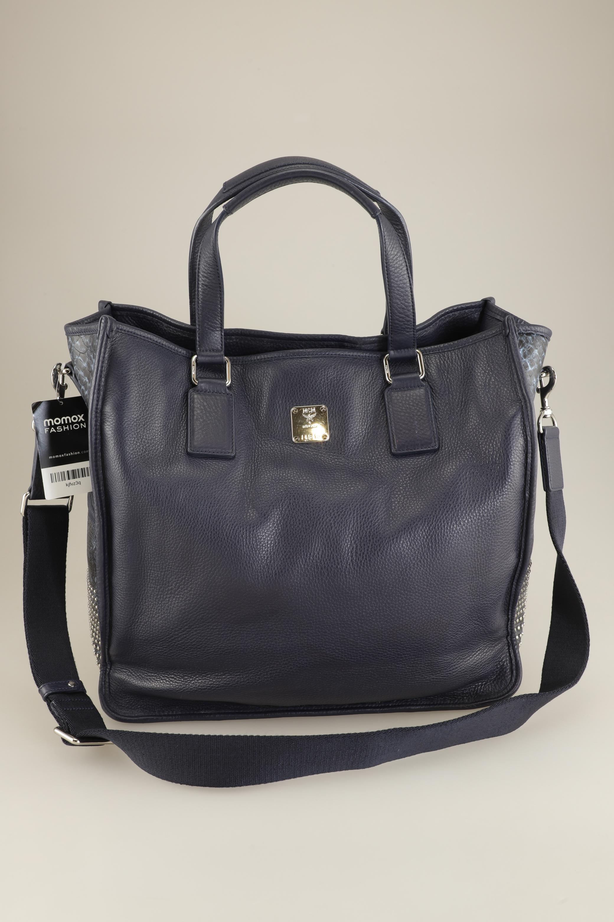 

MCM Damen Handtasche, marineblau, Gr.