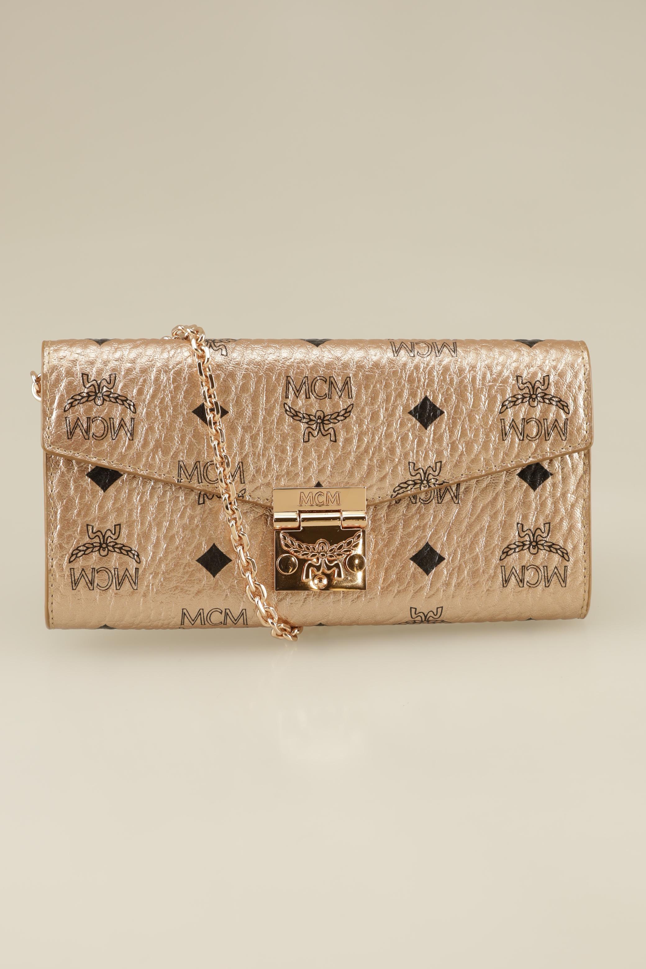 

MCM Damen Handtasche, gold, Gr.