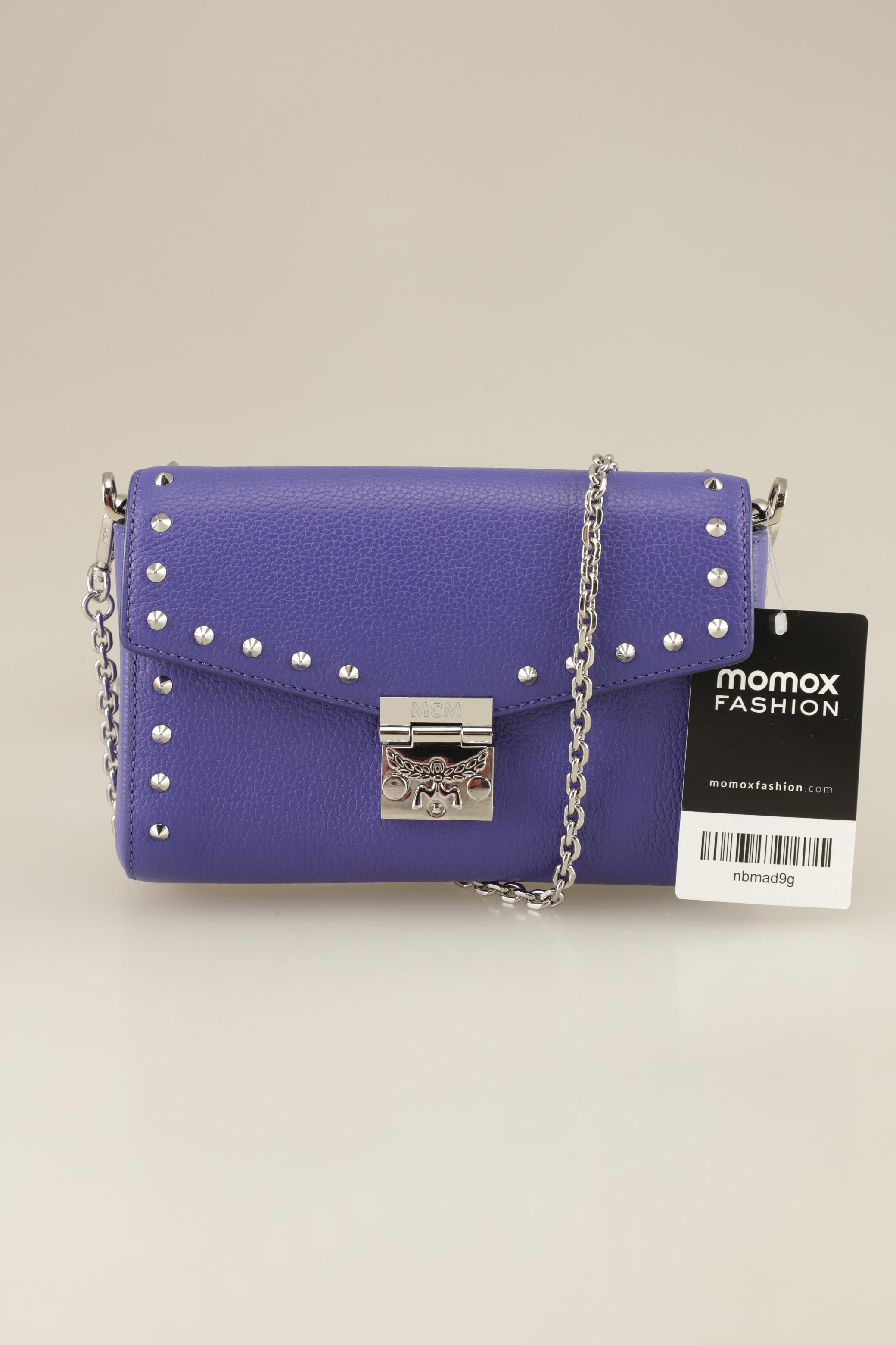 

MCM Damen Handtasche, marineblau, Gr.