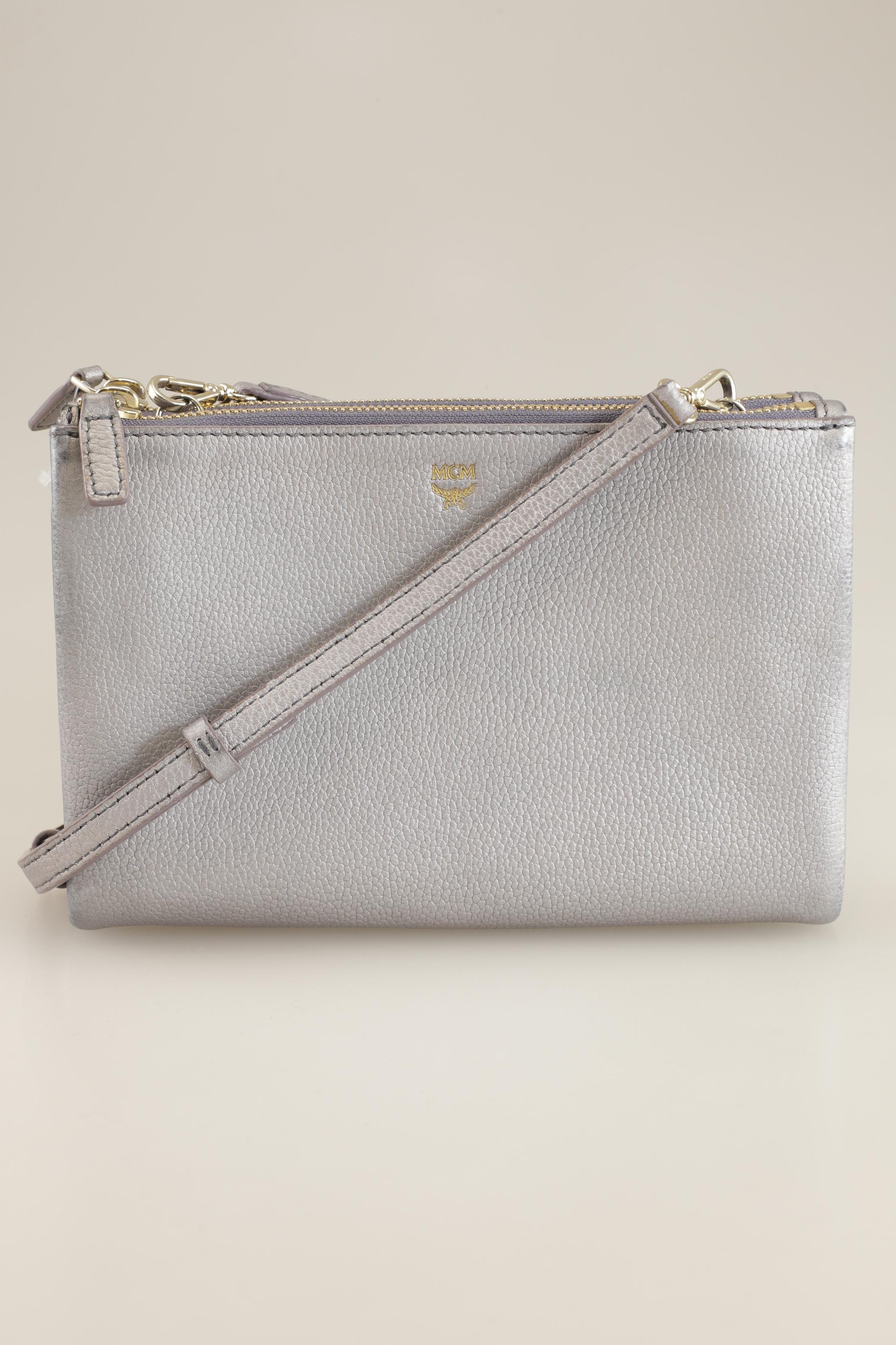 

MCM Damen Handtasche, silber, Gr.