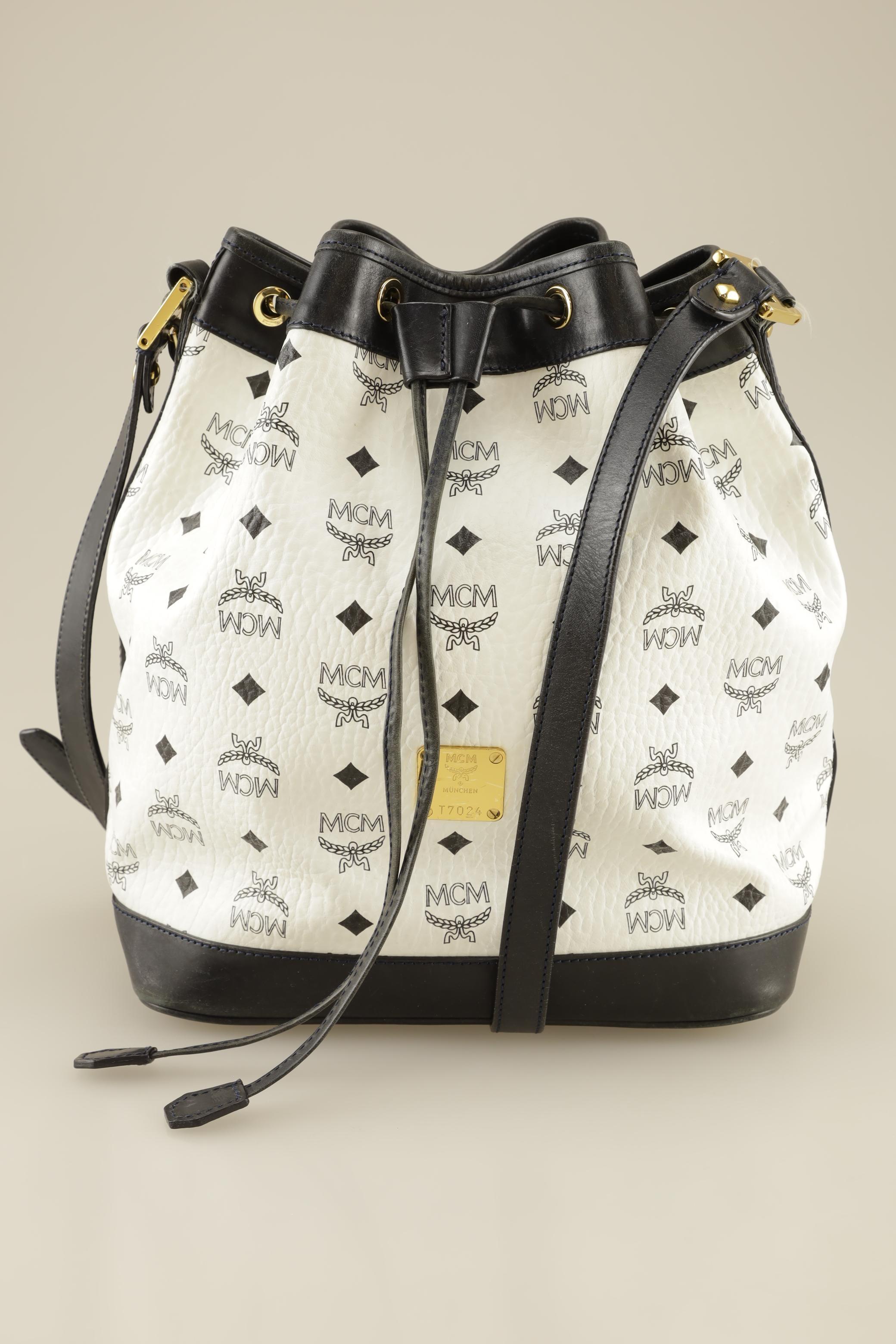 

MCM Damen Handtasche, weiß, Gr.