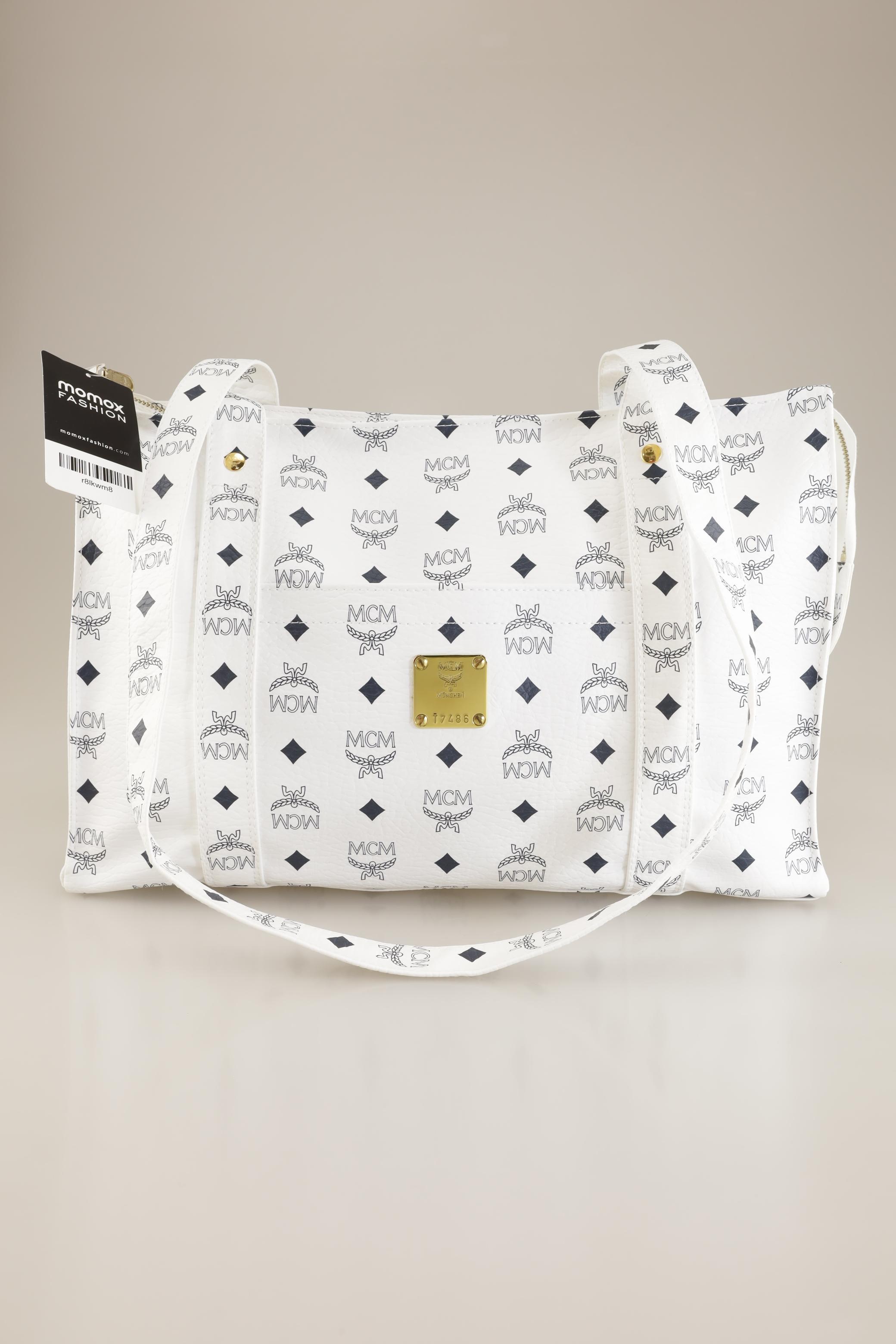 

MCM Damen Handtasche, weiß, Gr.