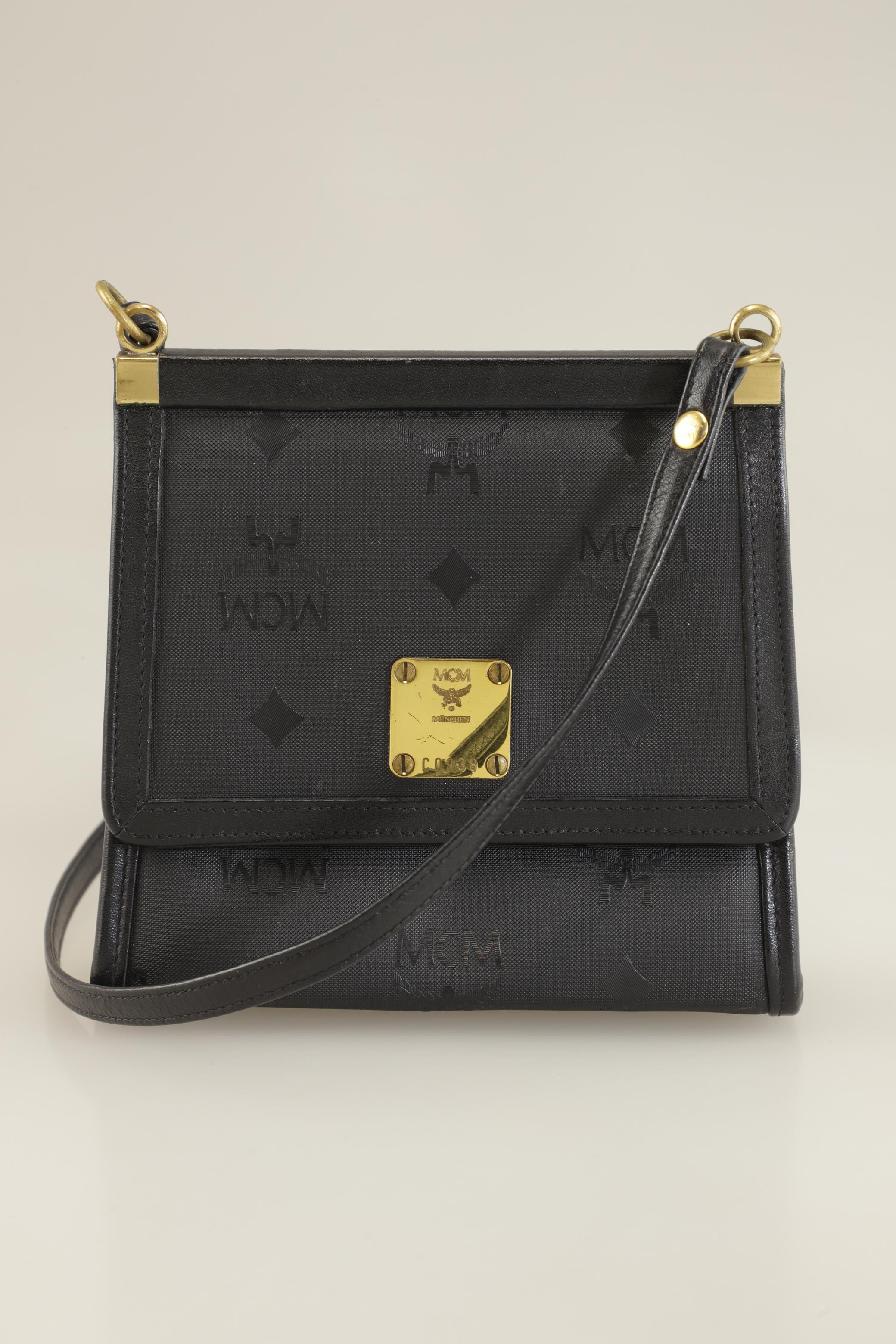 

MCM Damen Handtasche, schwarz, Gr.