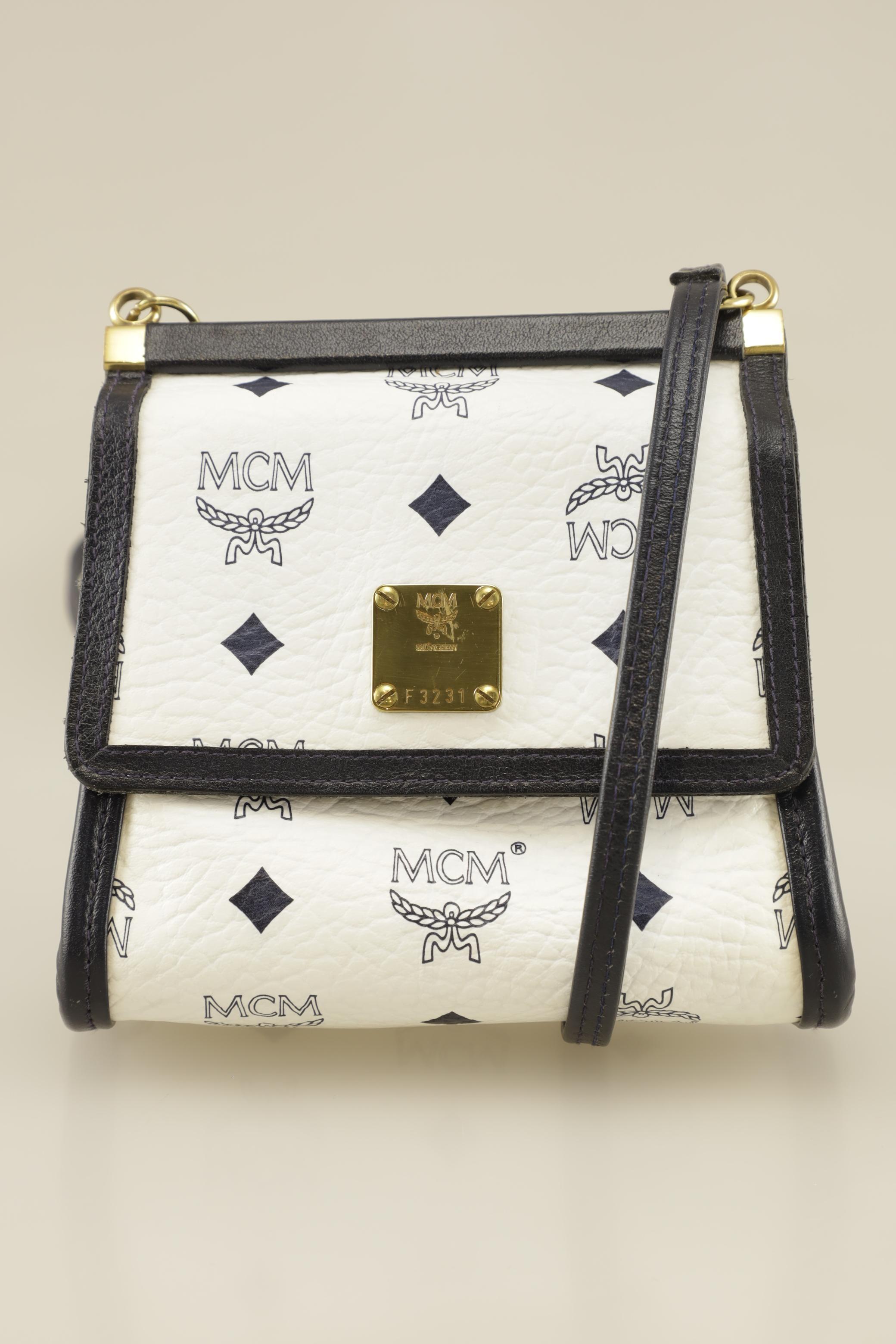 

MCM Damen Handtasche, weiß, Gr.