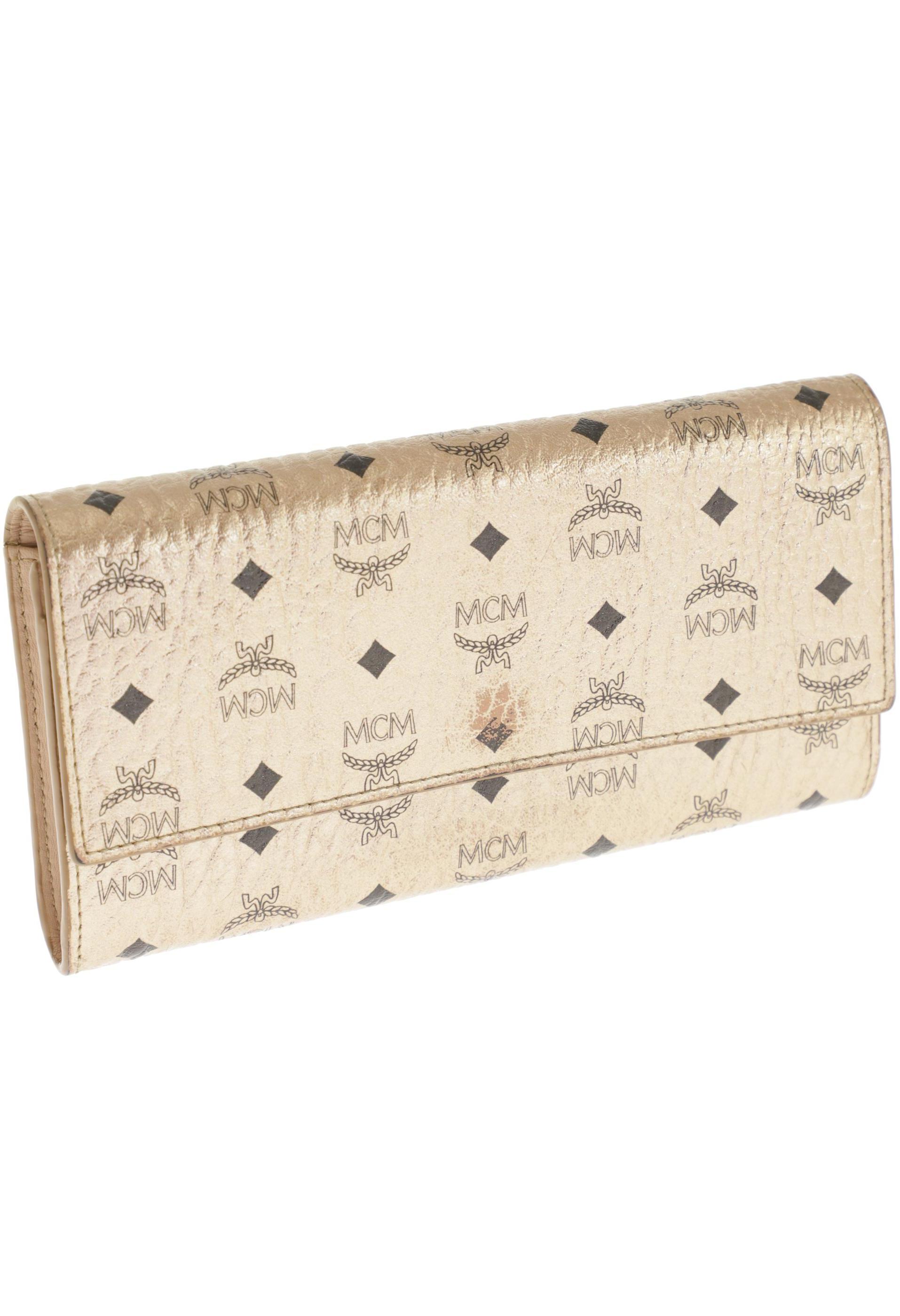 

MCM Damen Portemonnaie, gold, Gr.