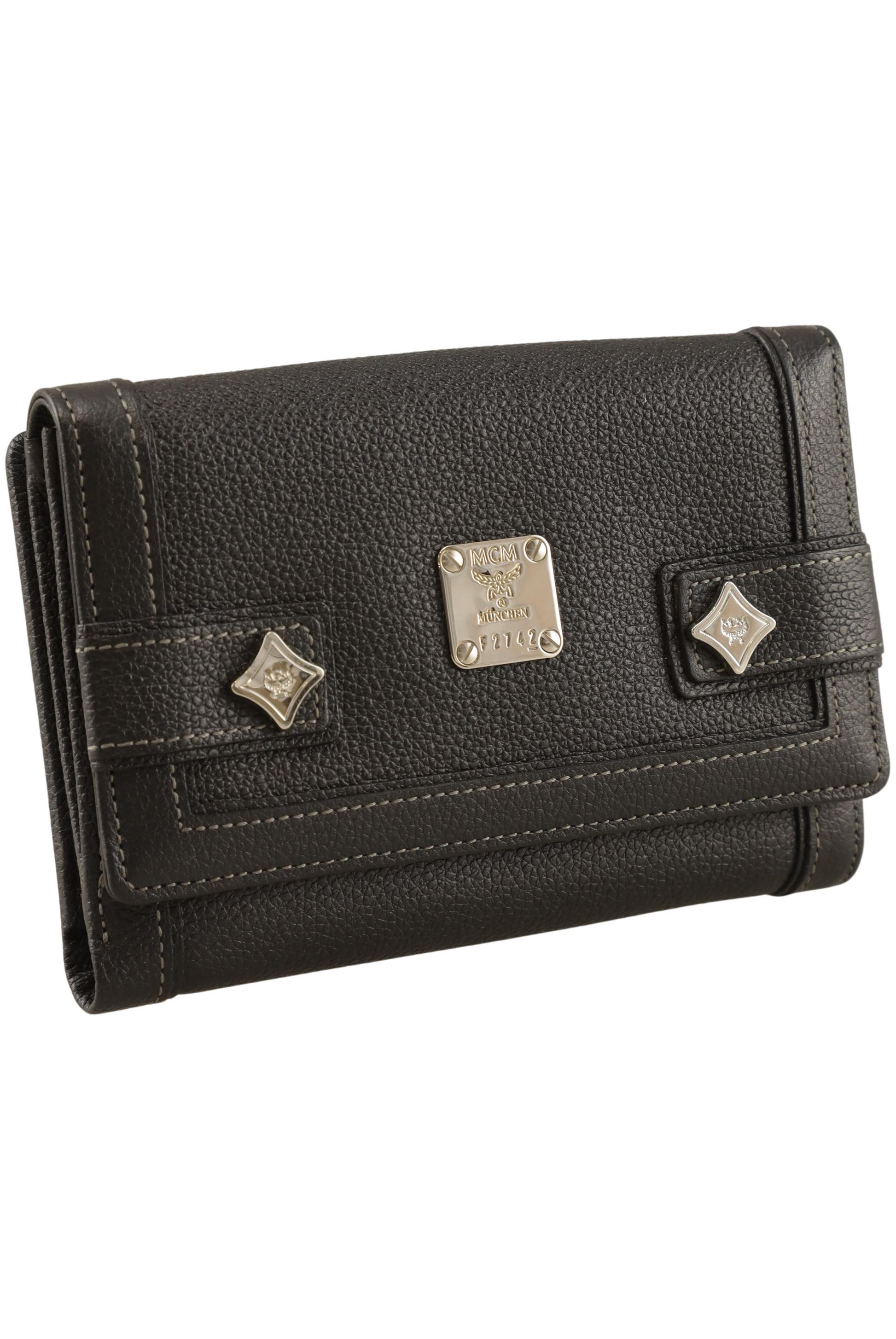 

MCM Damen Portemonnaie, schwarz, Gr.