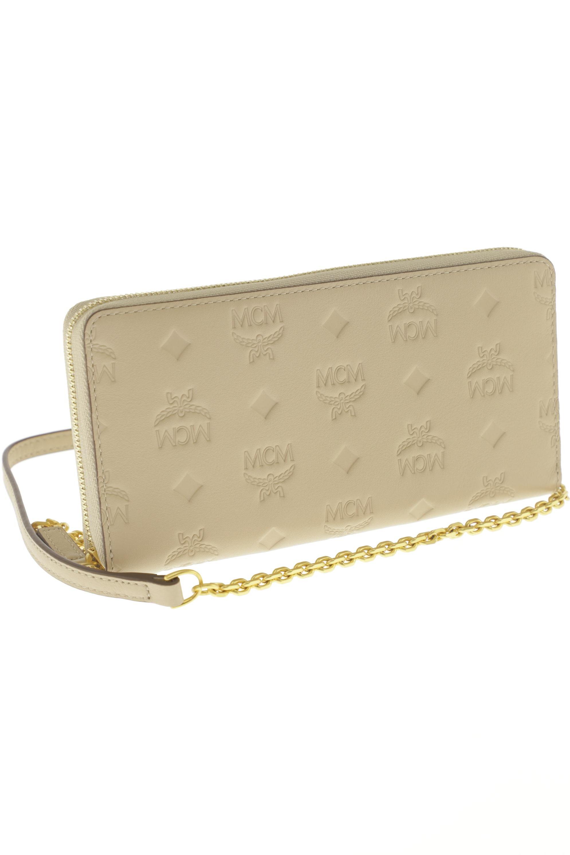 

MCM Damen Portemonnaie, beige, Gr.