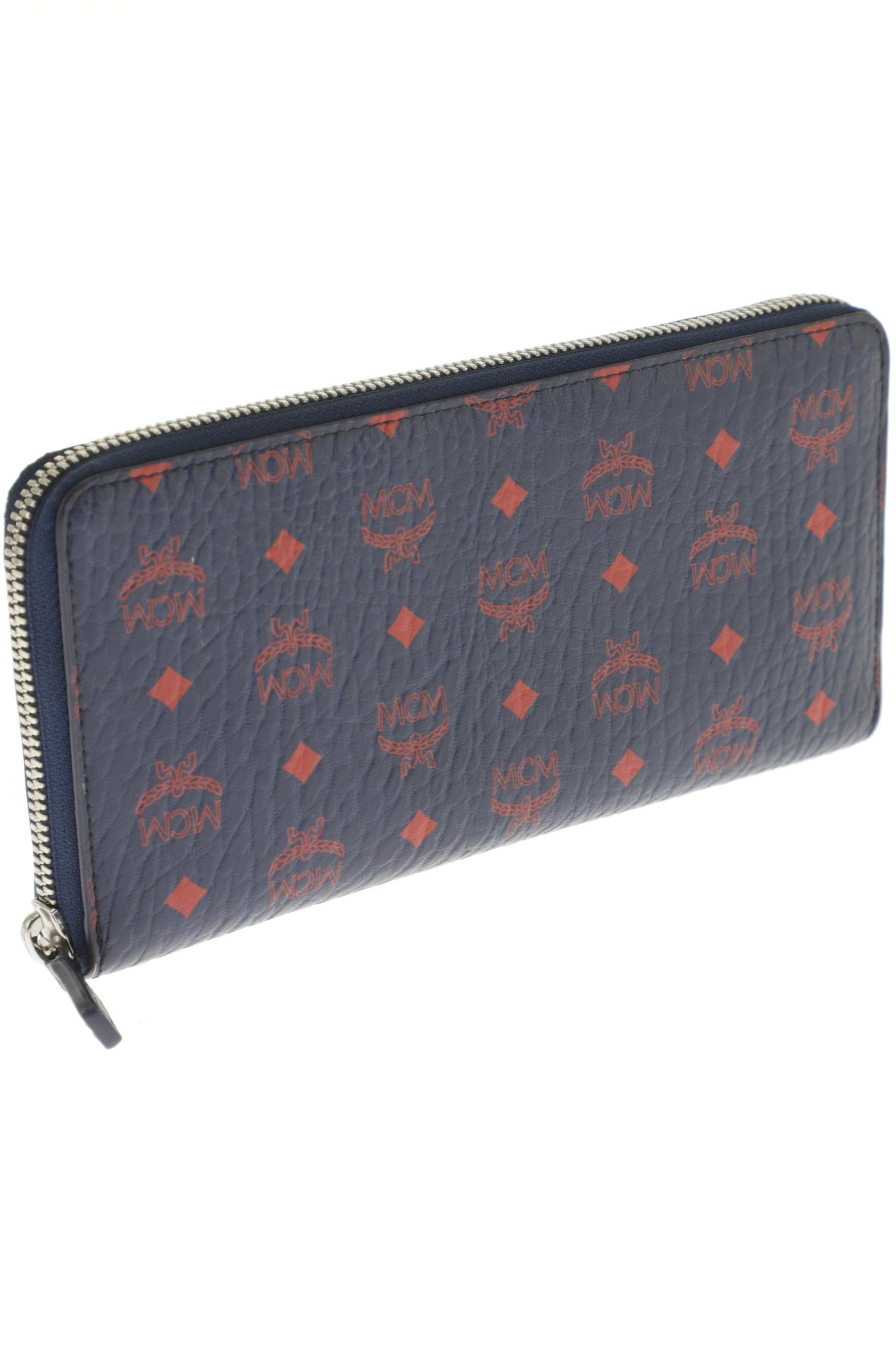 

MCM Damen Portemonnaie, marineblau, Gr.