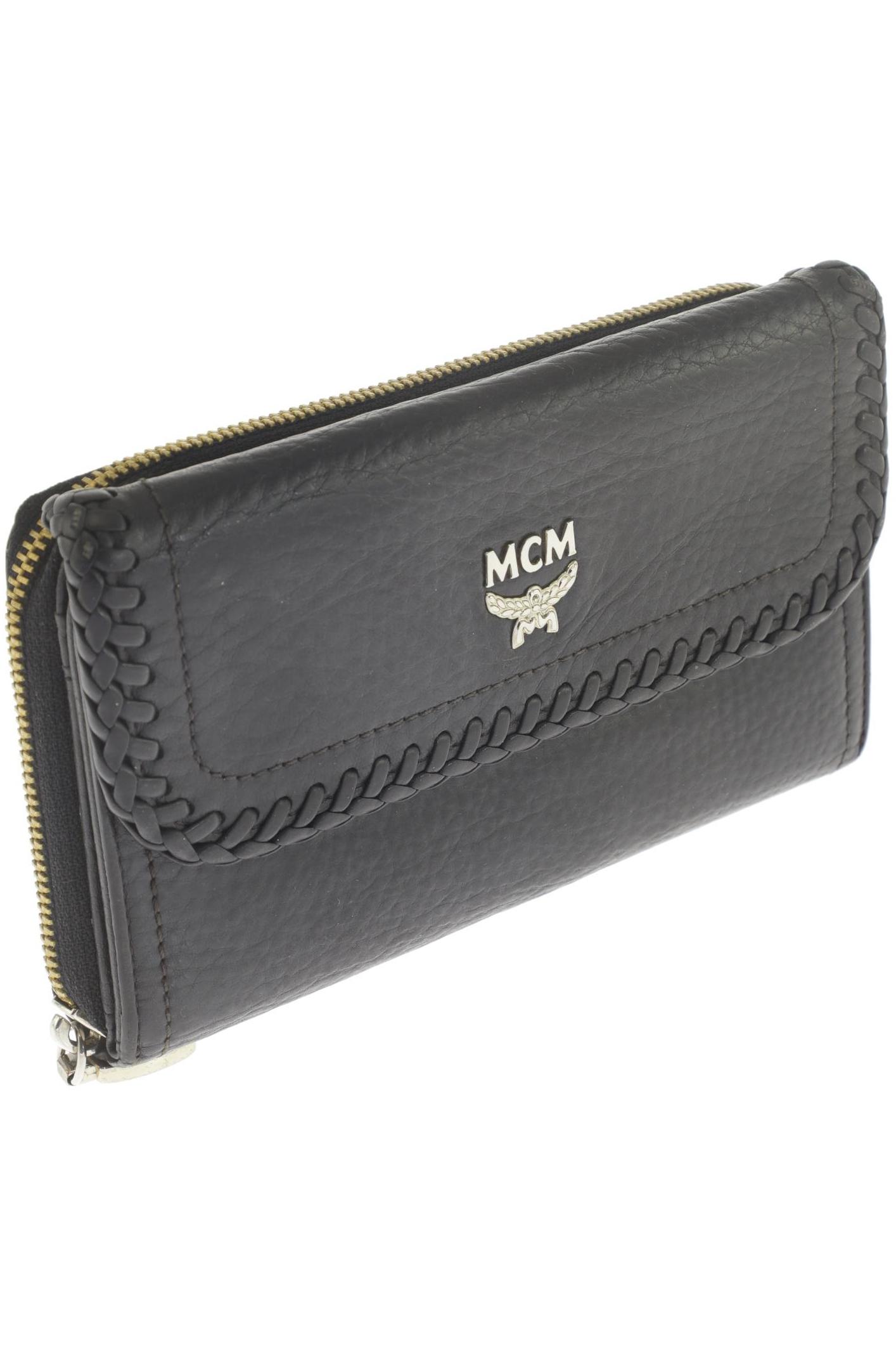 

MCM Damen Portemonnaie, schwarz, Gr.