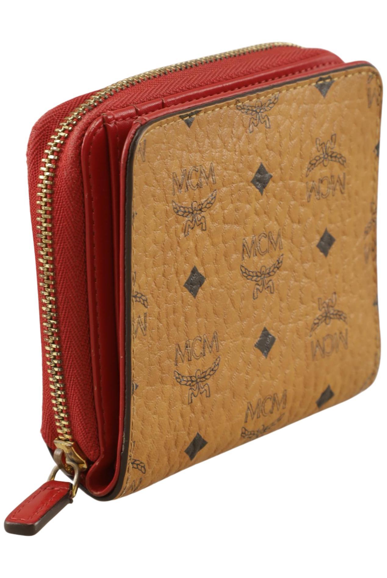 

MCM Damen Portemonnaie, orange, Gr.