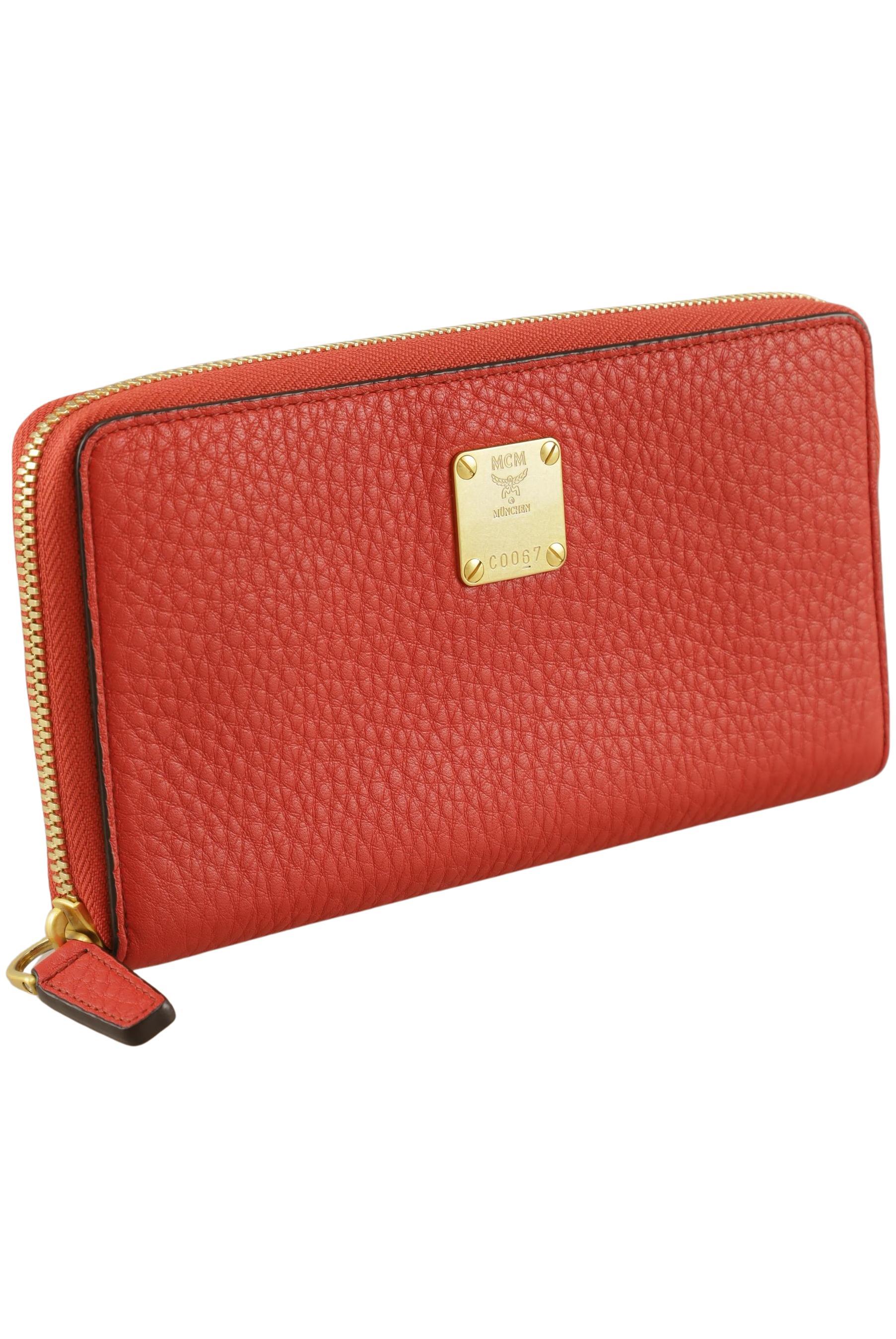 

MCM Damen Portemonnaie, rot, Gr.