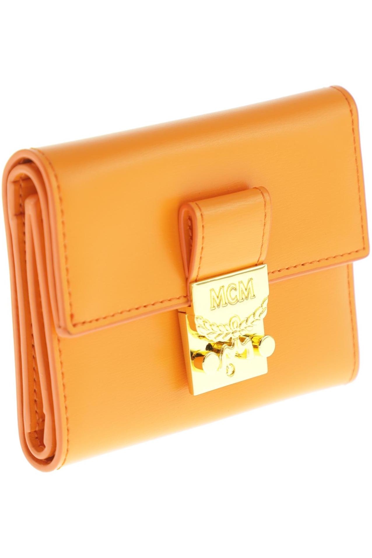 

MCM Damen Portemonnaie, orange, Gr.