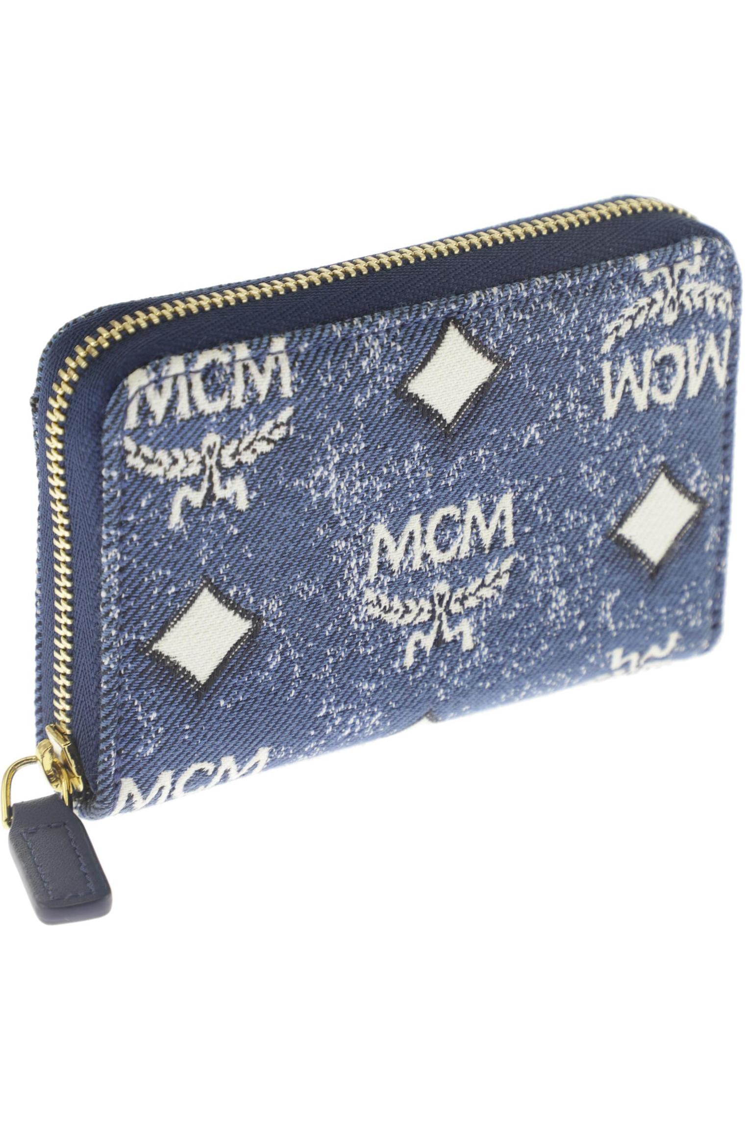 

MCM Damen Portemonnaie, blau, Gr.