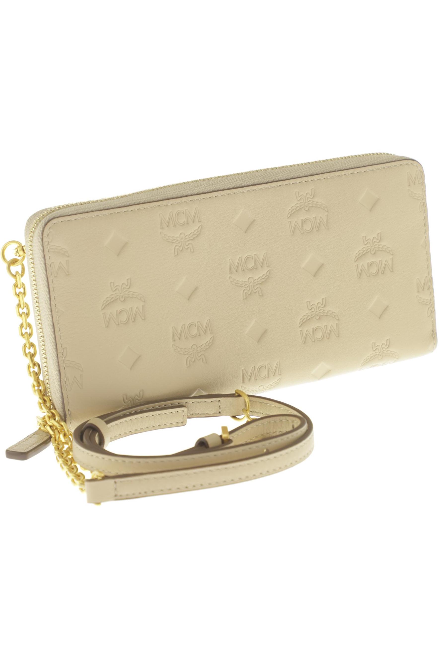 

MCM Damen Portemonnaie, beige, Gr.