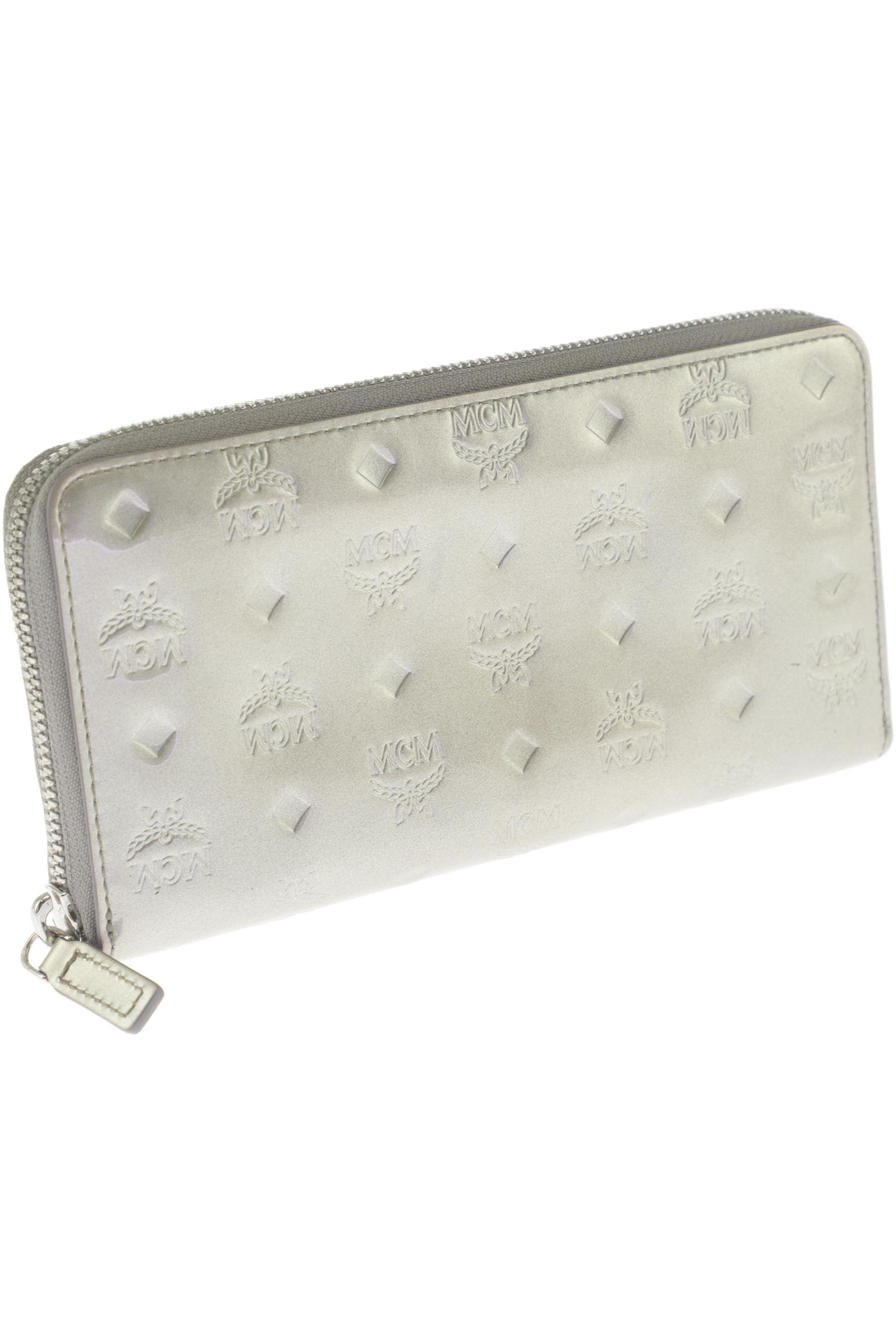 

MCM Damen Portemonnaie, silber, Gr.