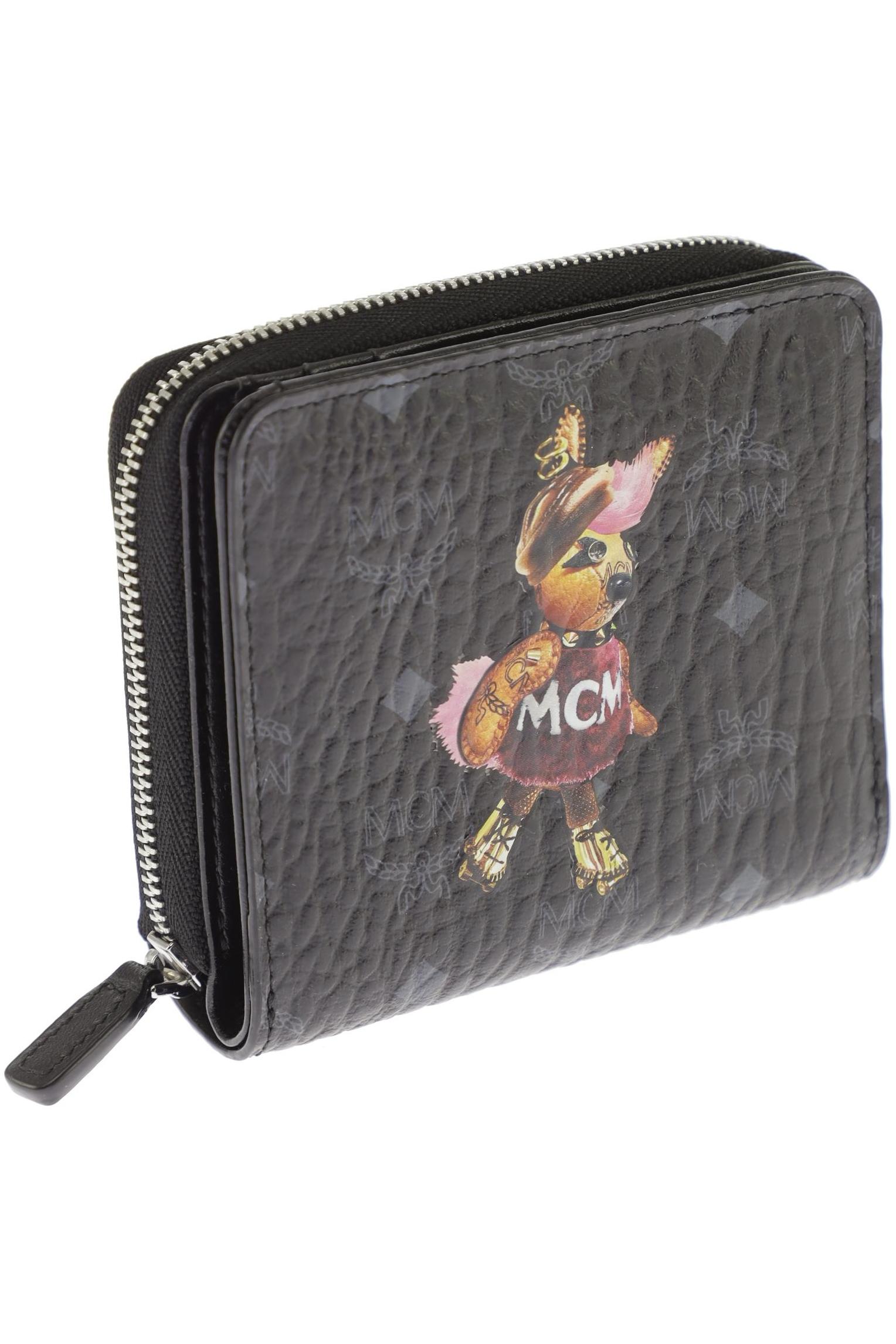 

MCM Damen Portemonnaie, schwarz, Gr.