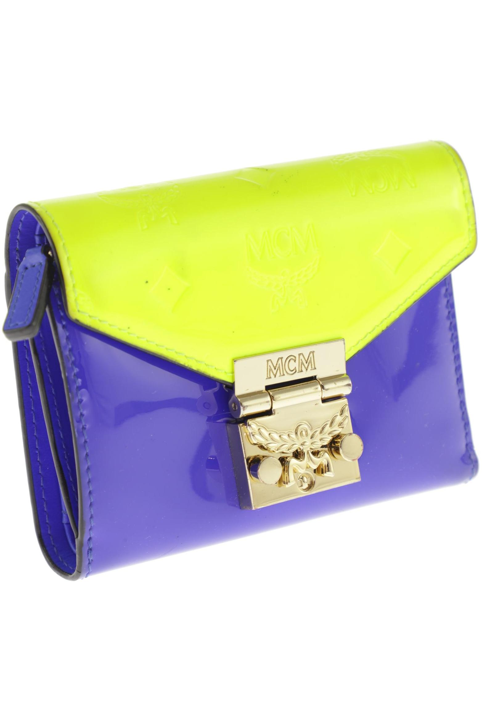 

MCM Damen Portemonnaie, blau, Gr.