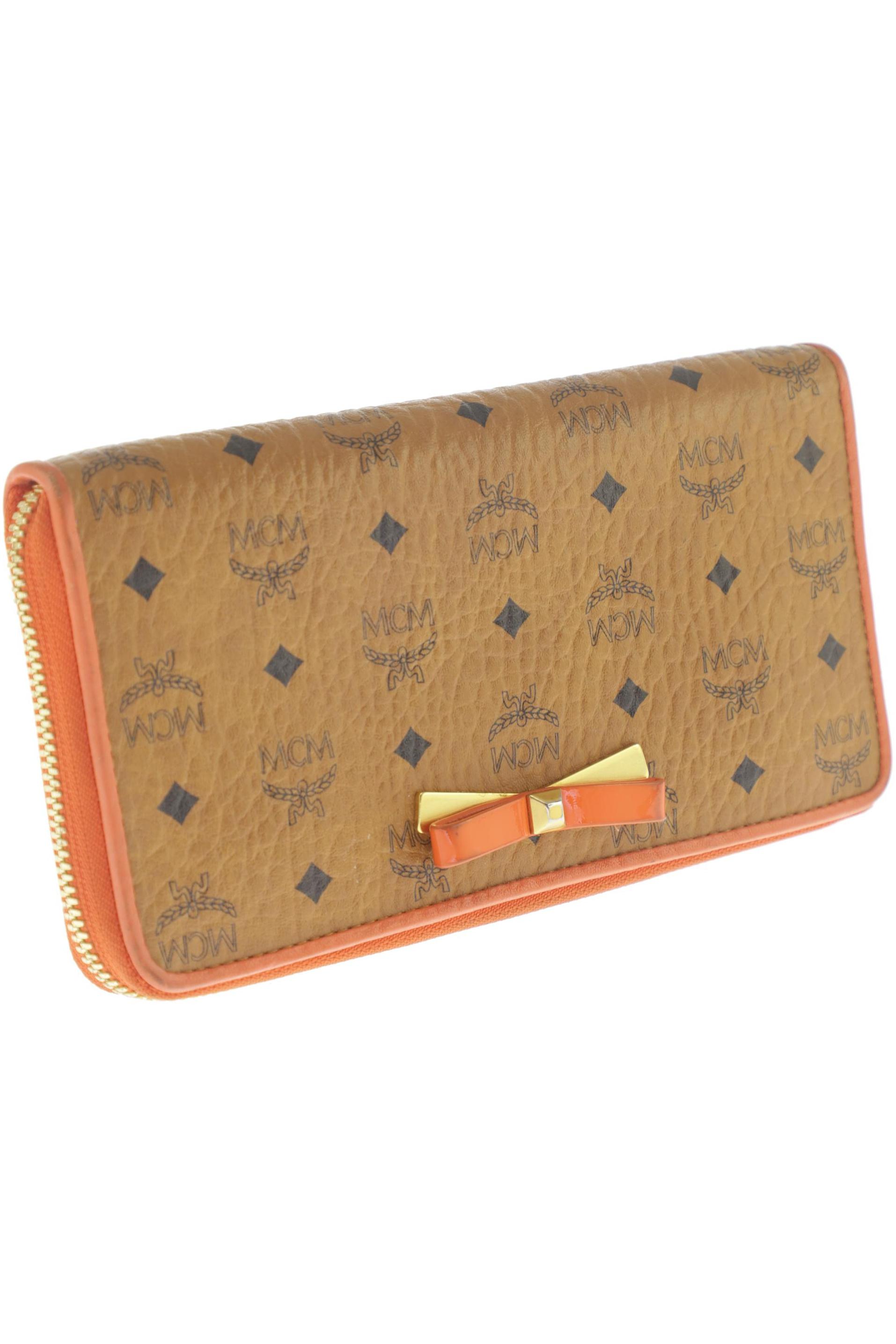 

MCM Damen Portemonnaie, orange, Gr.