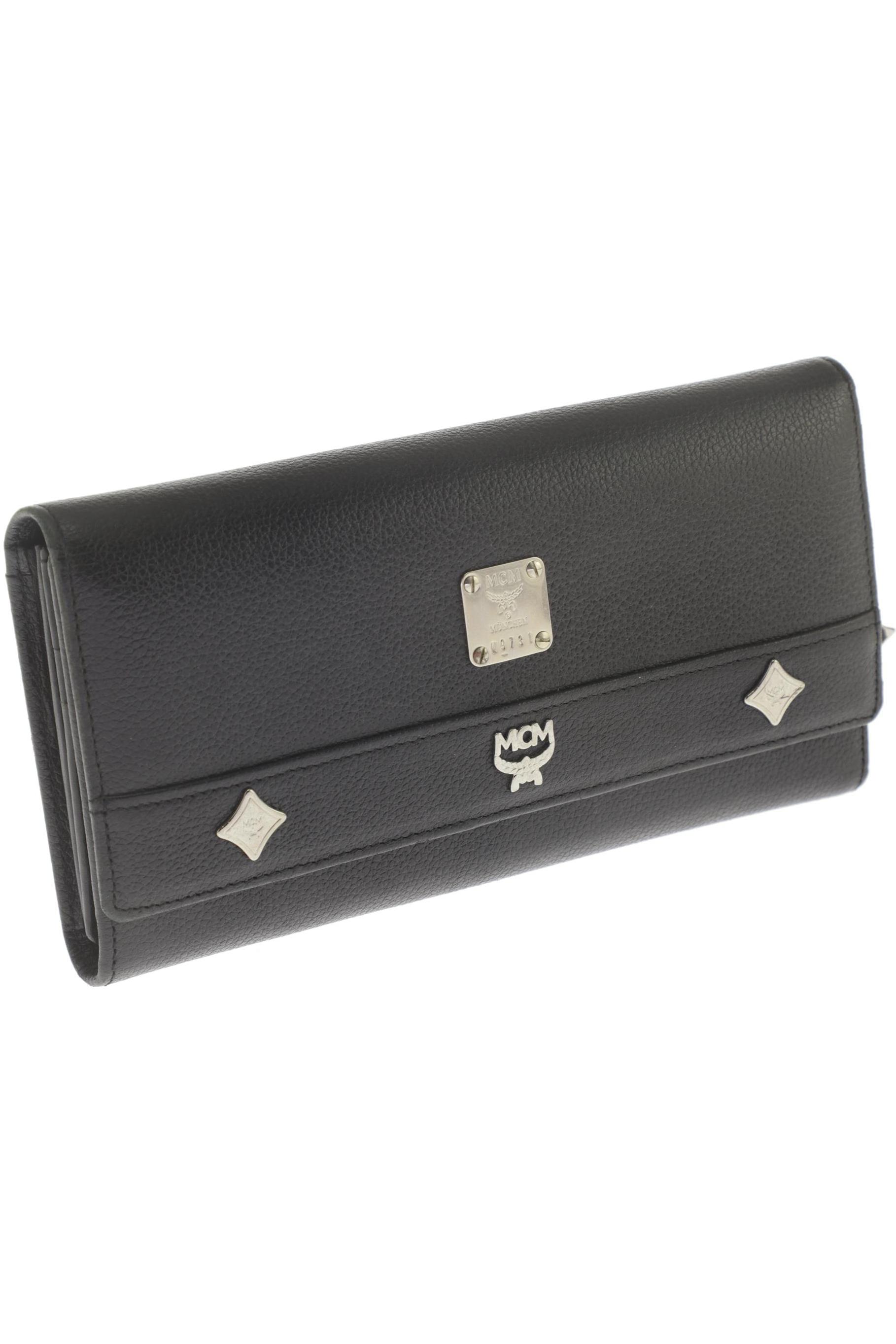 

MCM Damen Portemonnaie, schwarz, Gr.