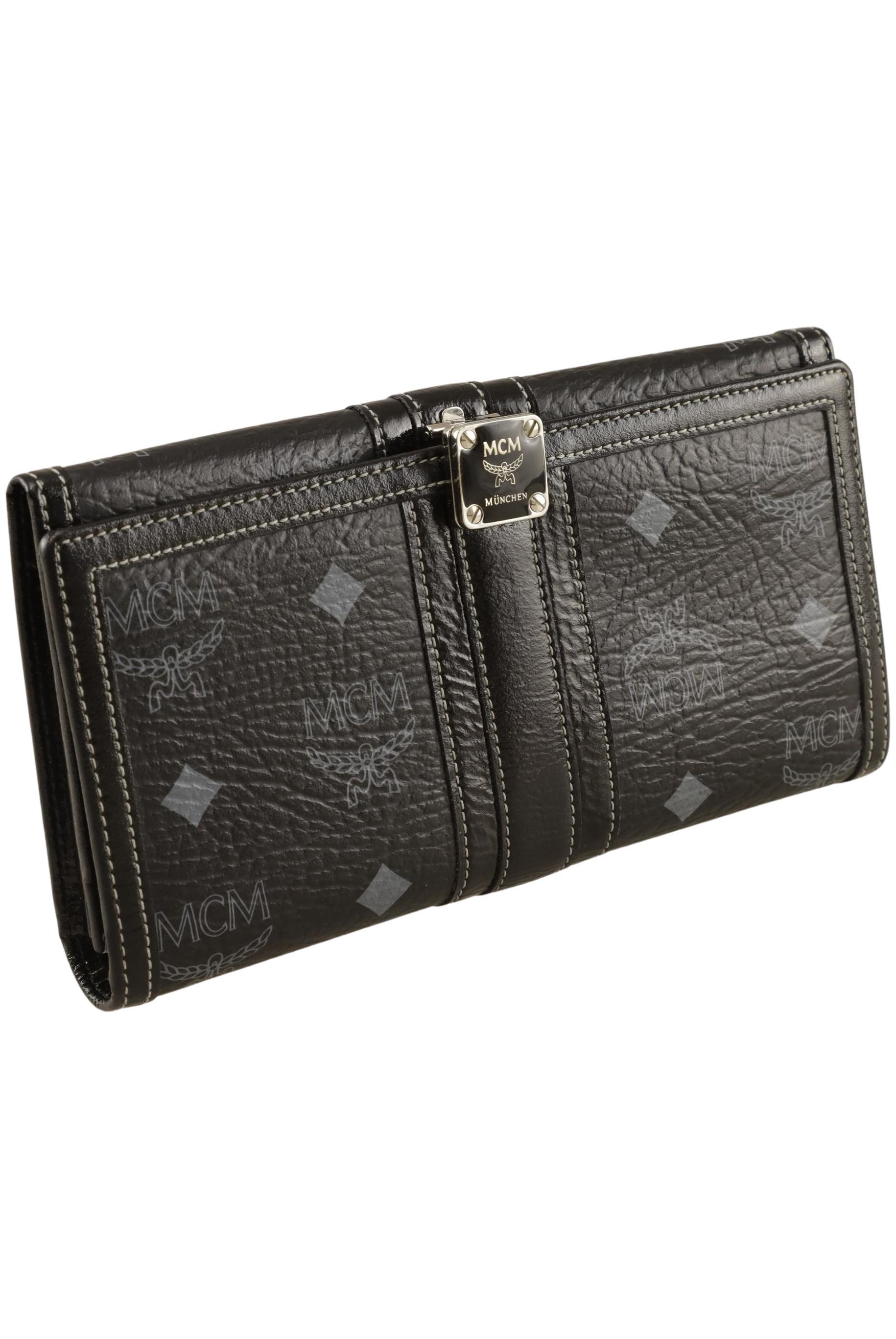 

MCM Damen Portemonnaie, schwarz, Gr.