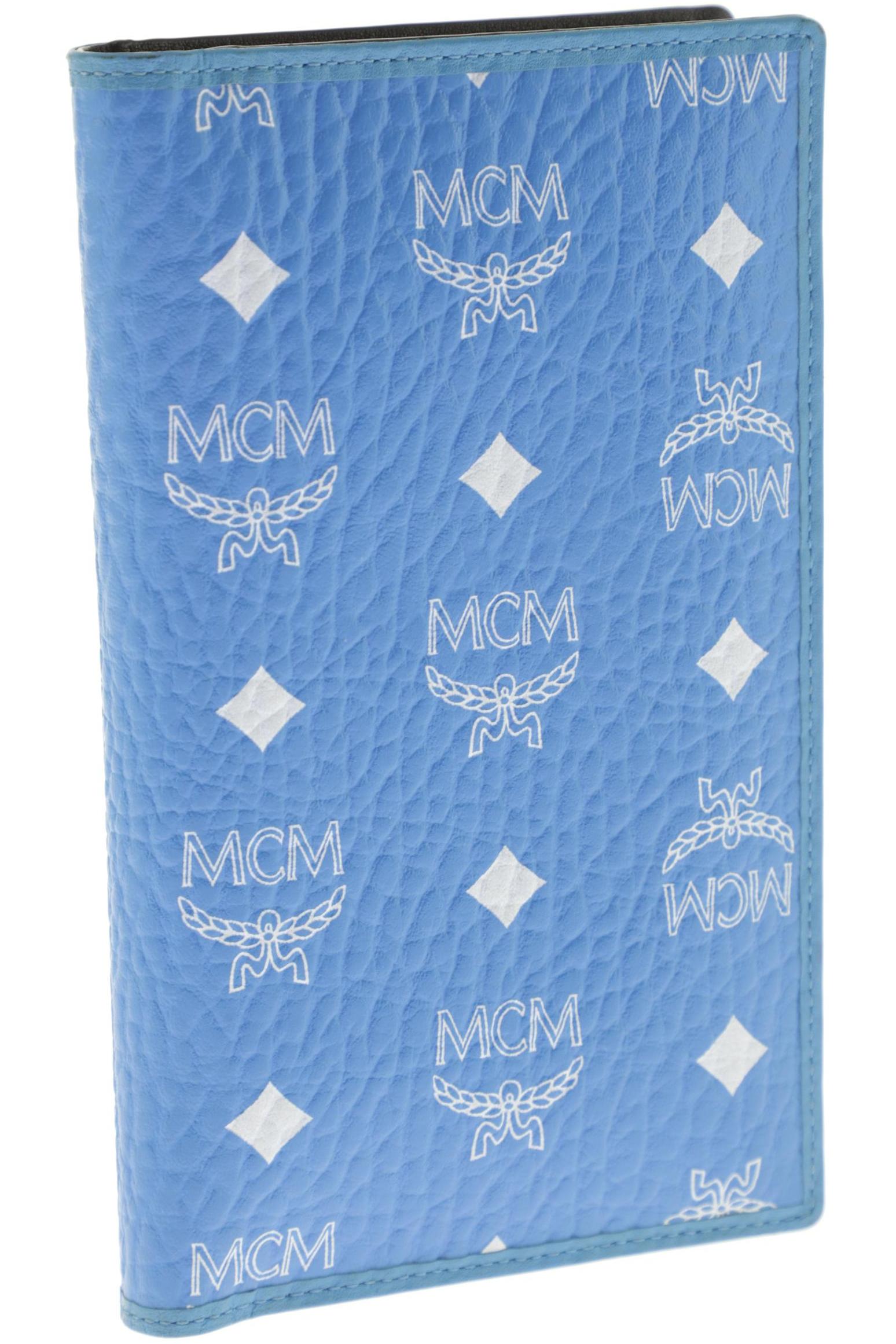 

MCM Damen Portemonnaie, blau, Gr.