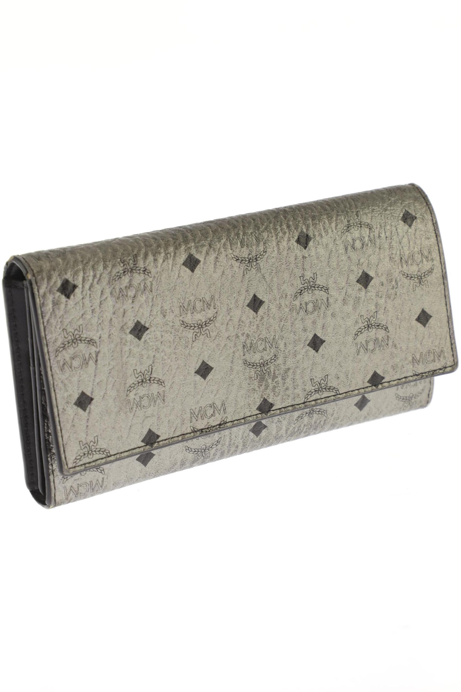 

MCM Damen Portemonnaie, silber, Gr.
