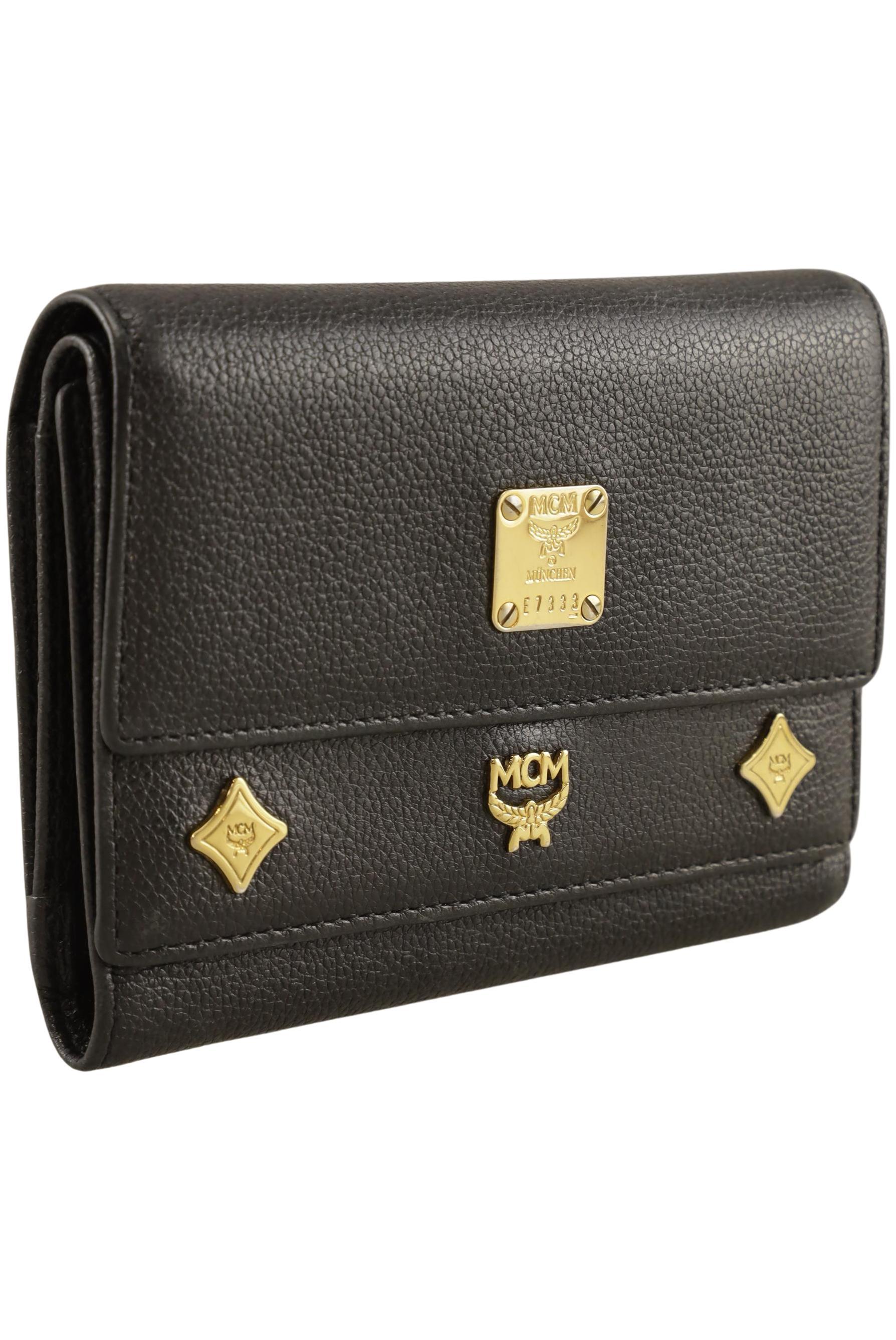 

MCM Damen Portemonnaie, schwarz, Gr.