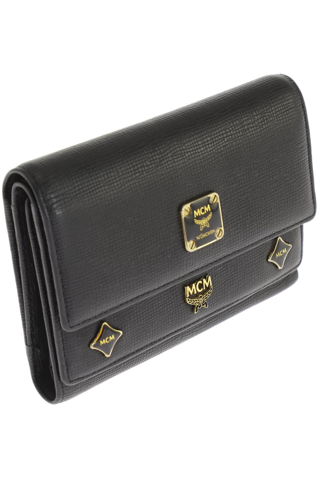 

MCM Damen Portemonnaie, schwarz, Gr.