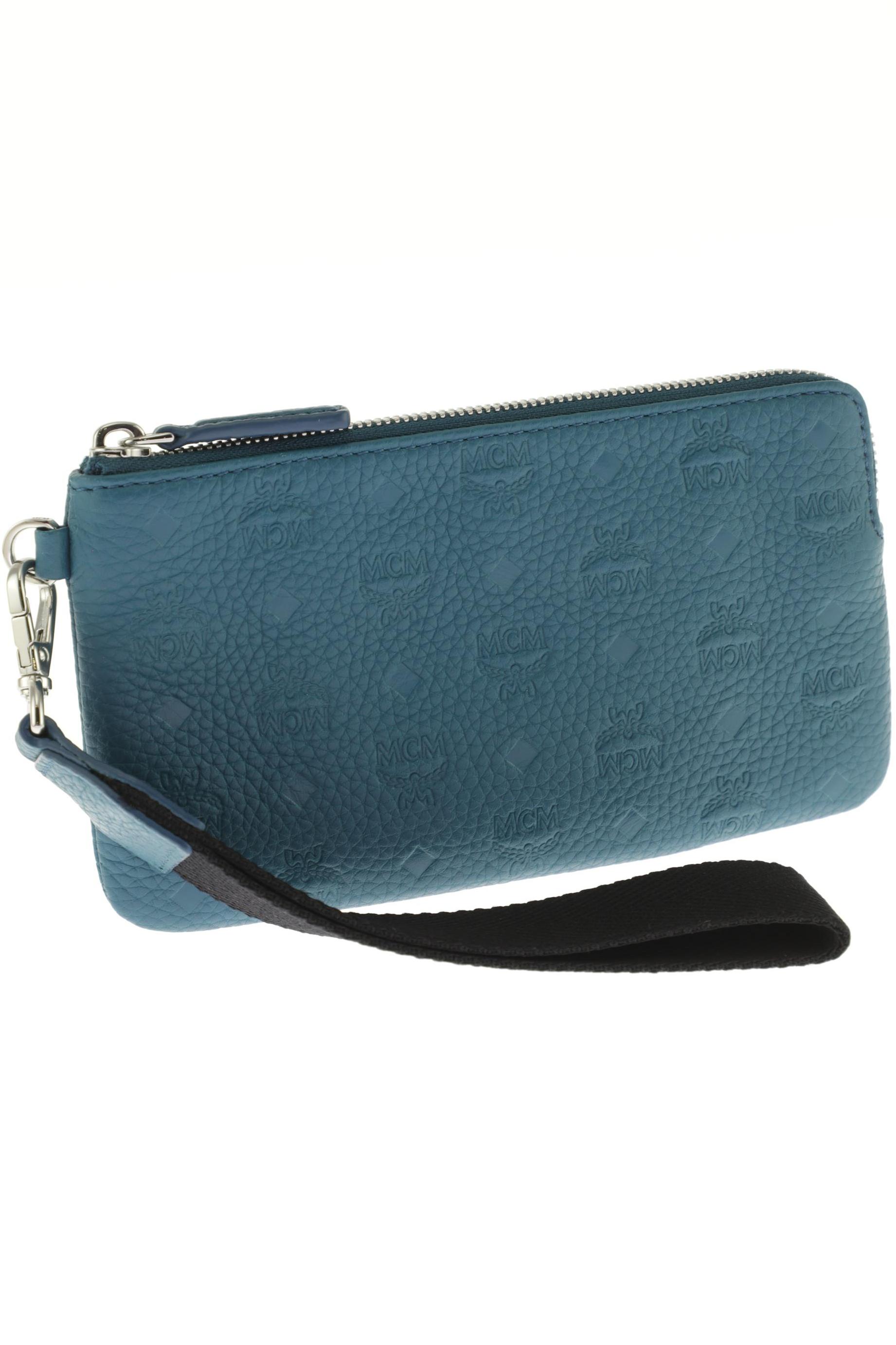 

MCM Damen Portemonnaie, blau, Gr.
