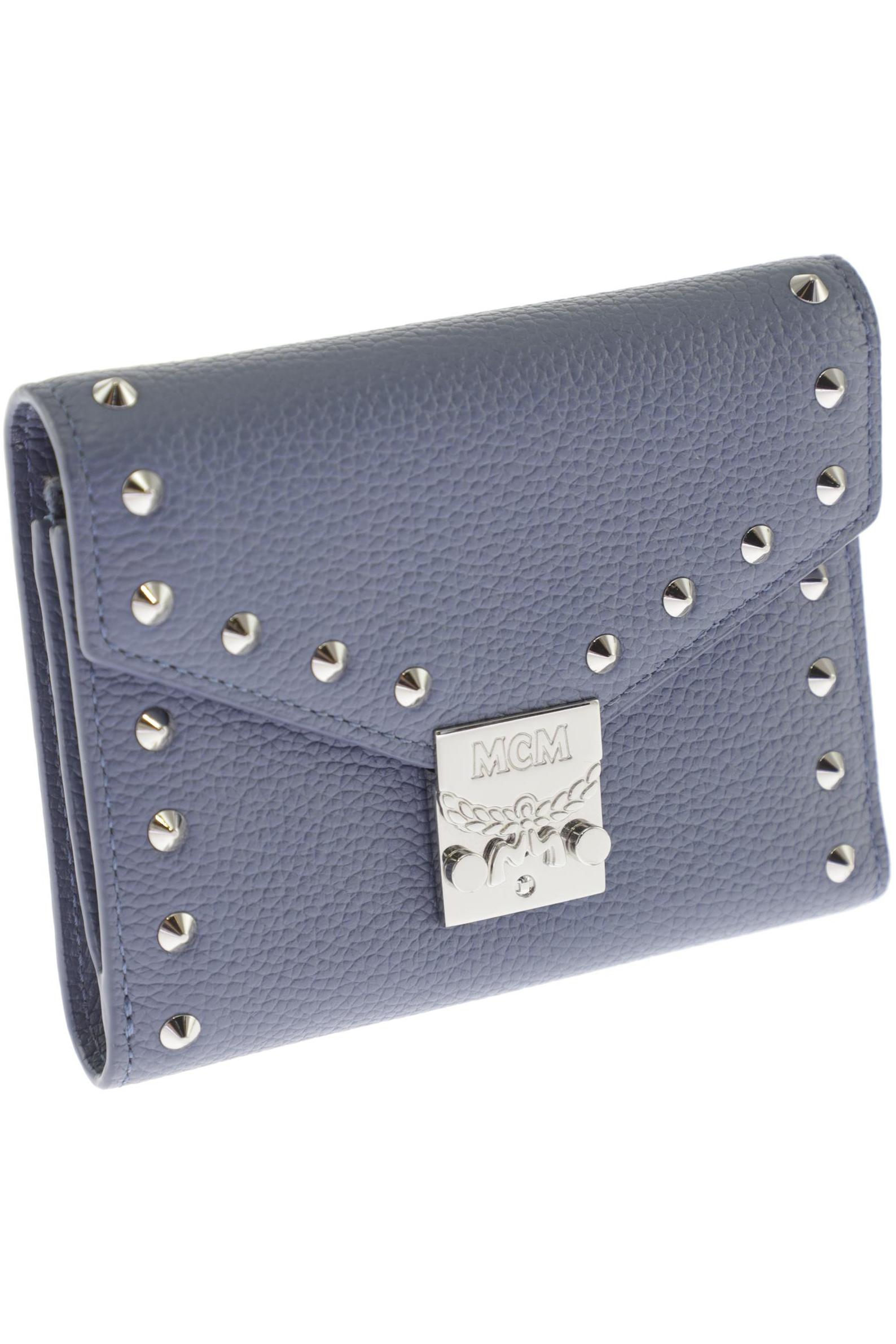 

MCM Damen Portemonnaie, blau, Gr.