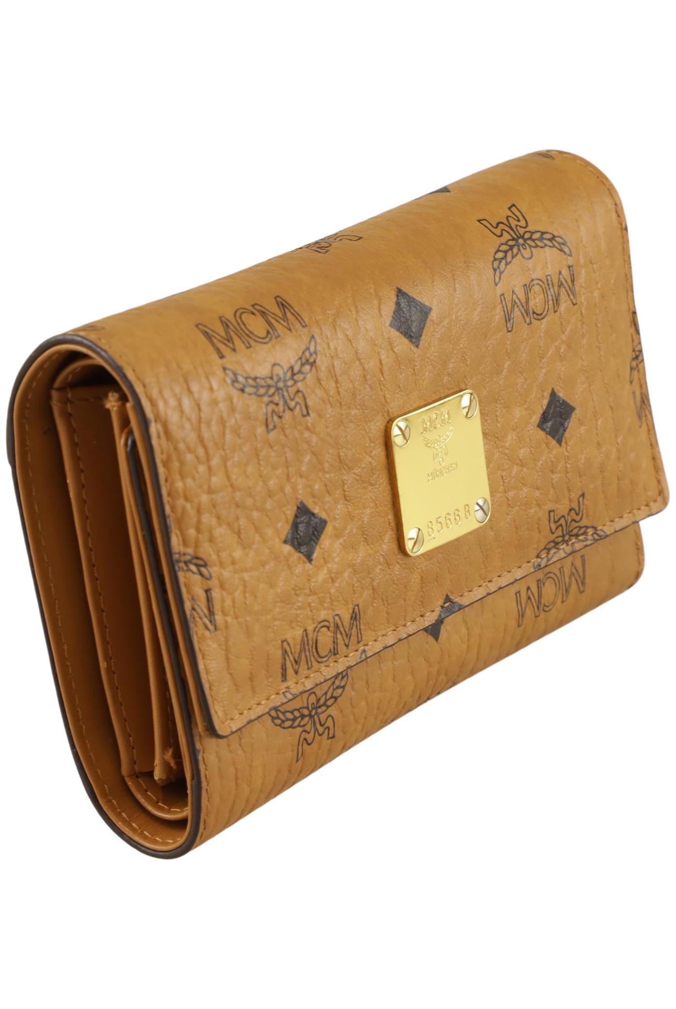 

MCM Damen Portemonnaie, orange, Gr.