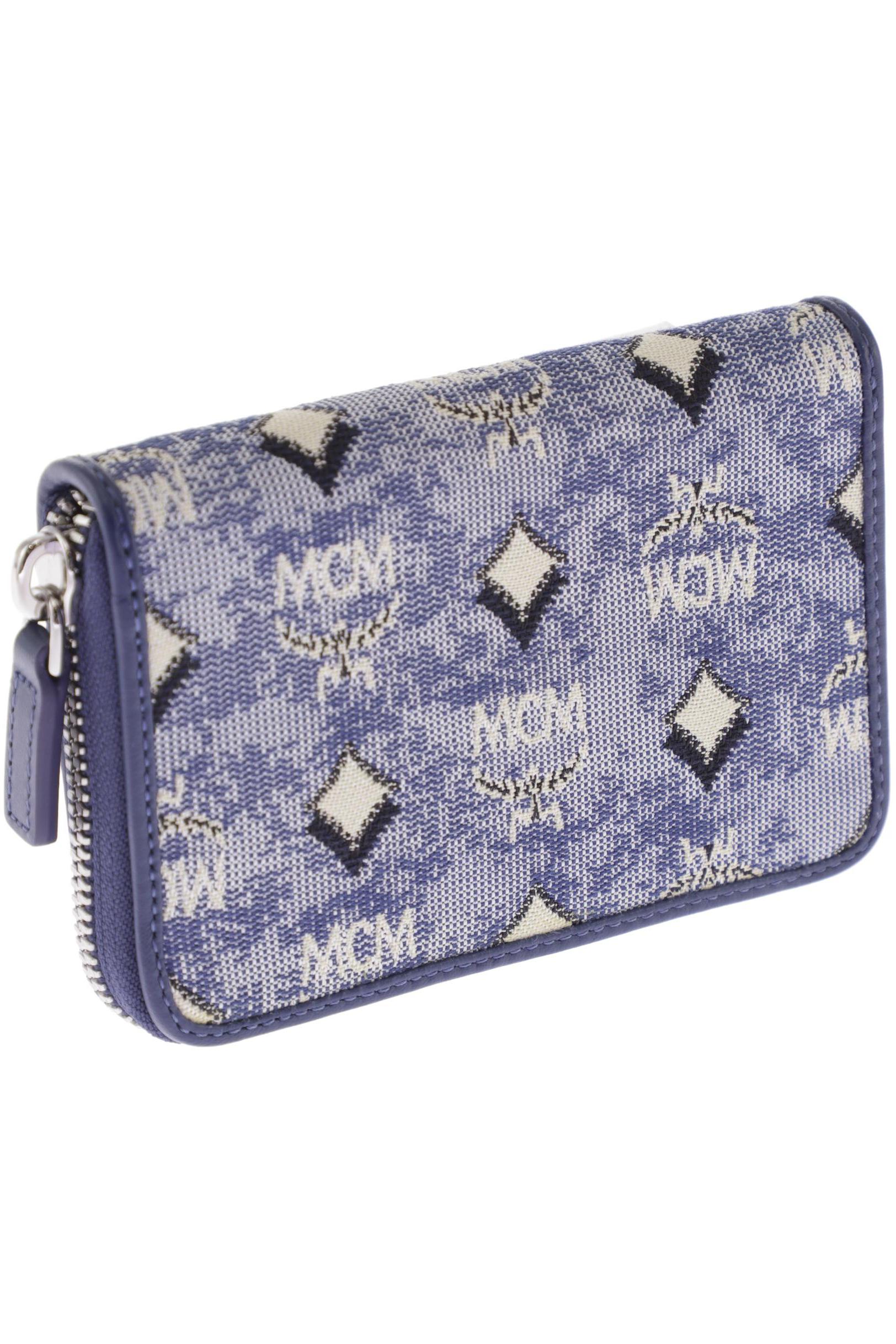 

MCM Damen Portemonnaie, blau, Gr.