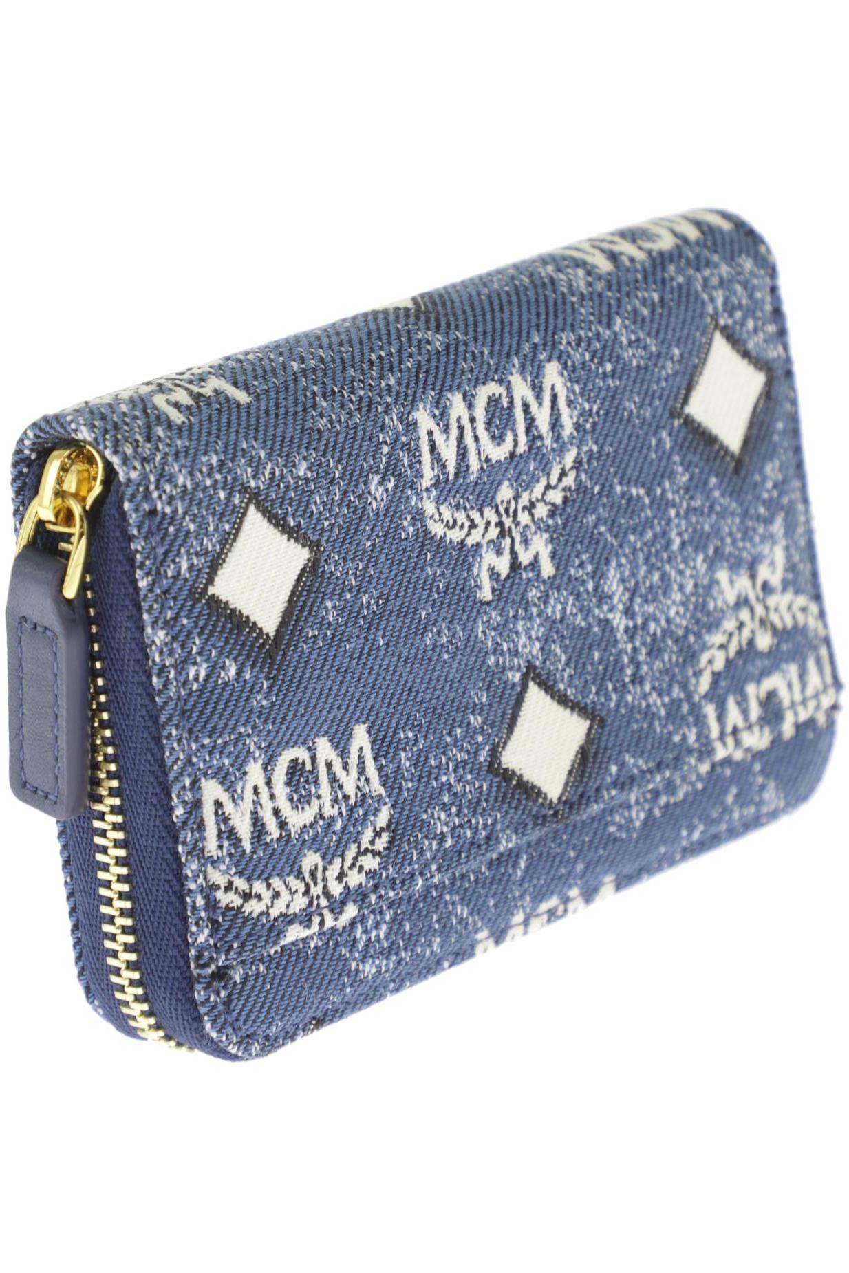 

MCM Damen Portemonnaie, blau, Gr.