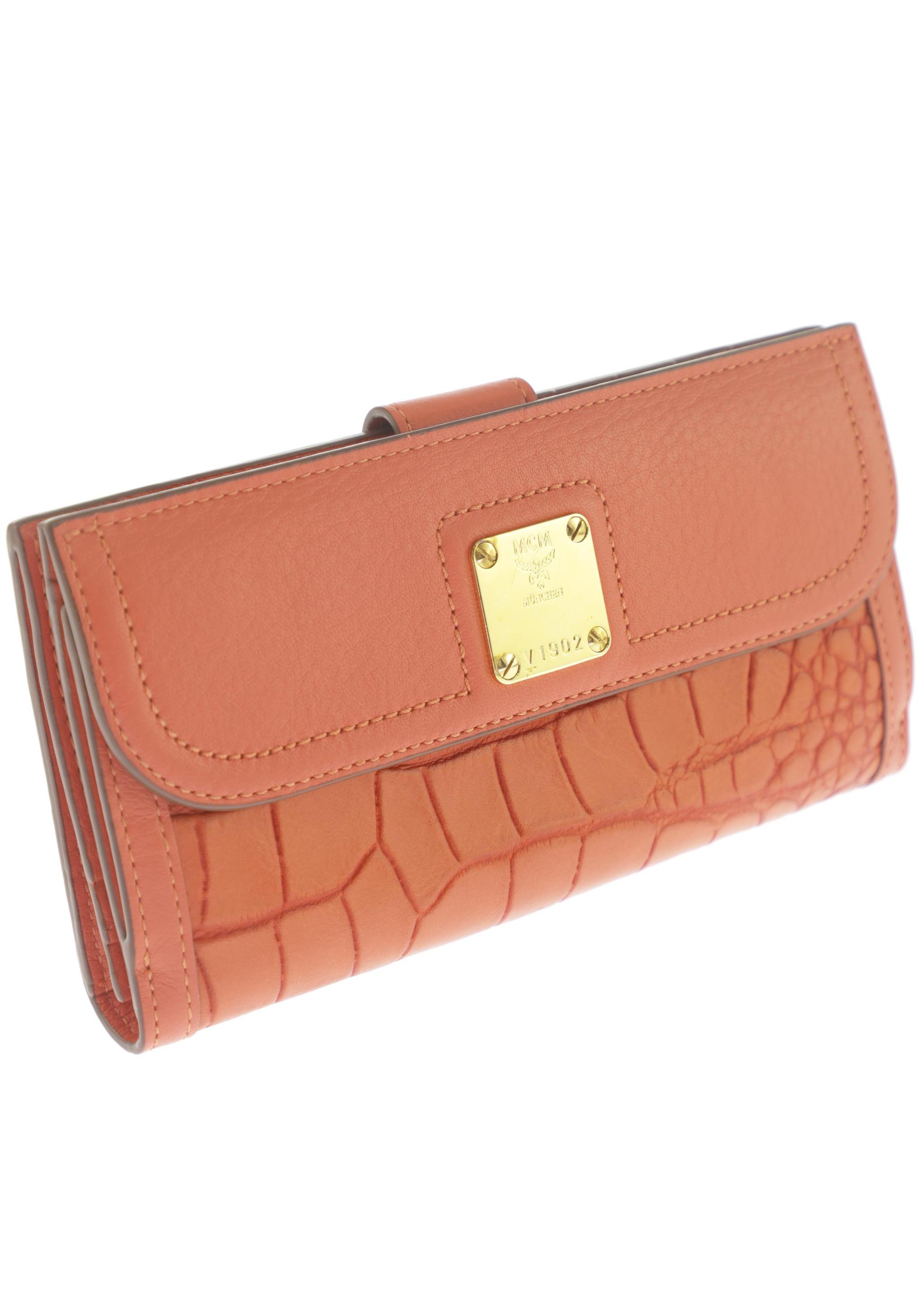 

MCM Damen Portemonnaie, orange, Gr.