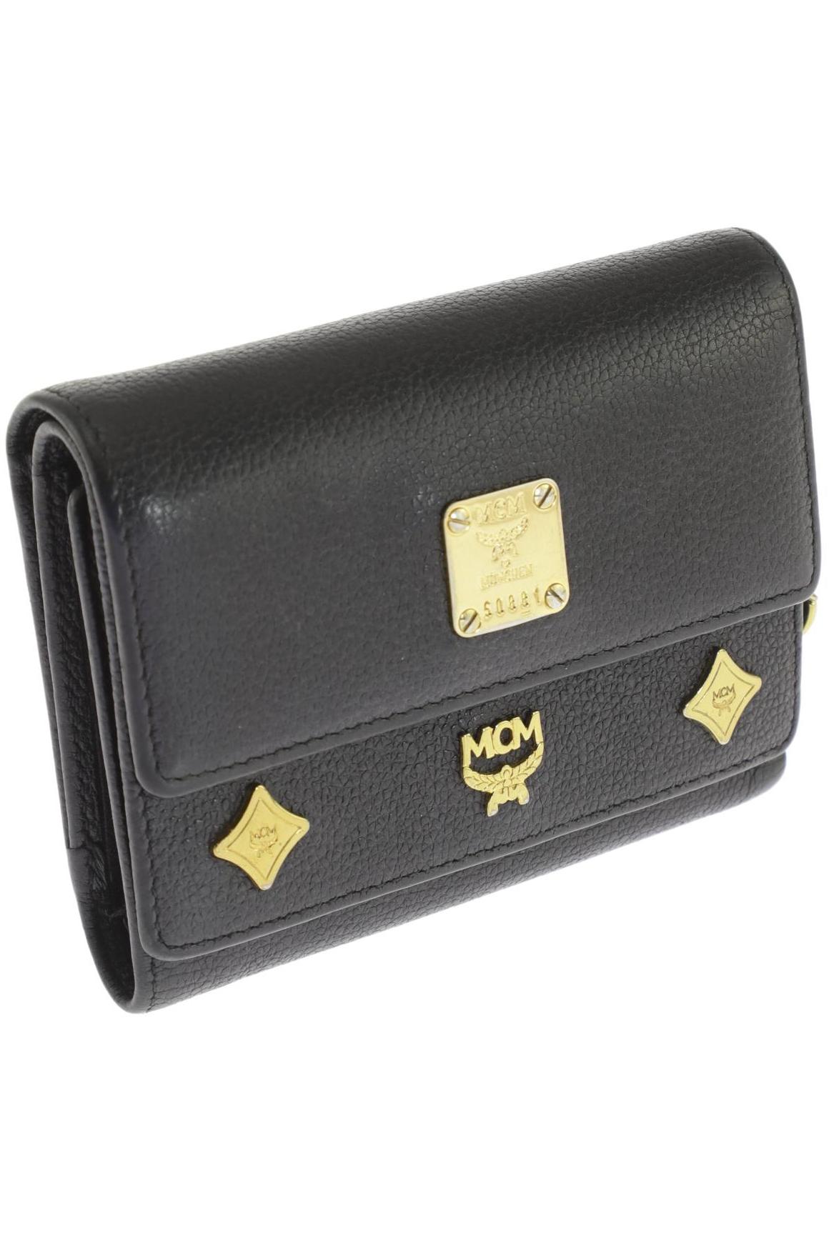 

MCM Damen Portemonnaie, schwarz, Gr.