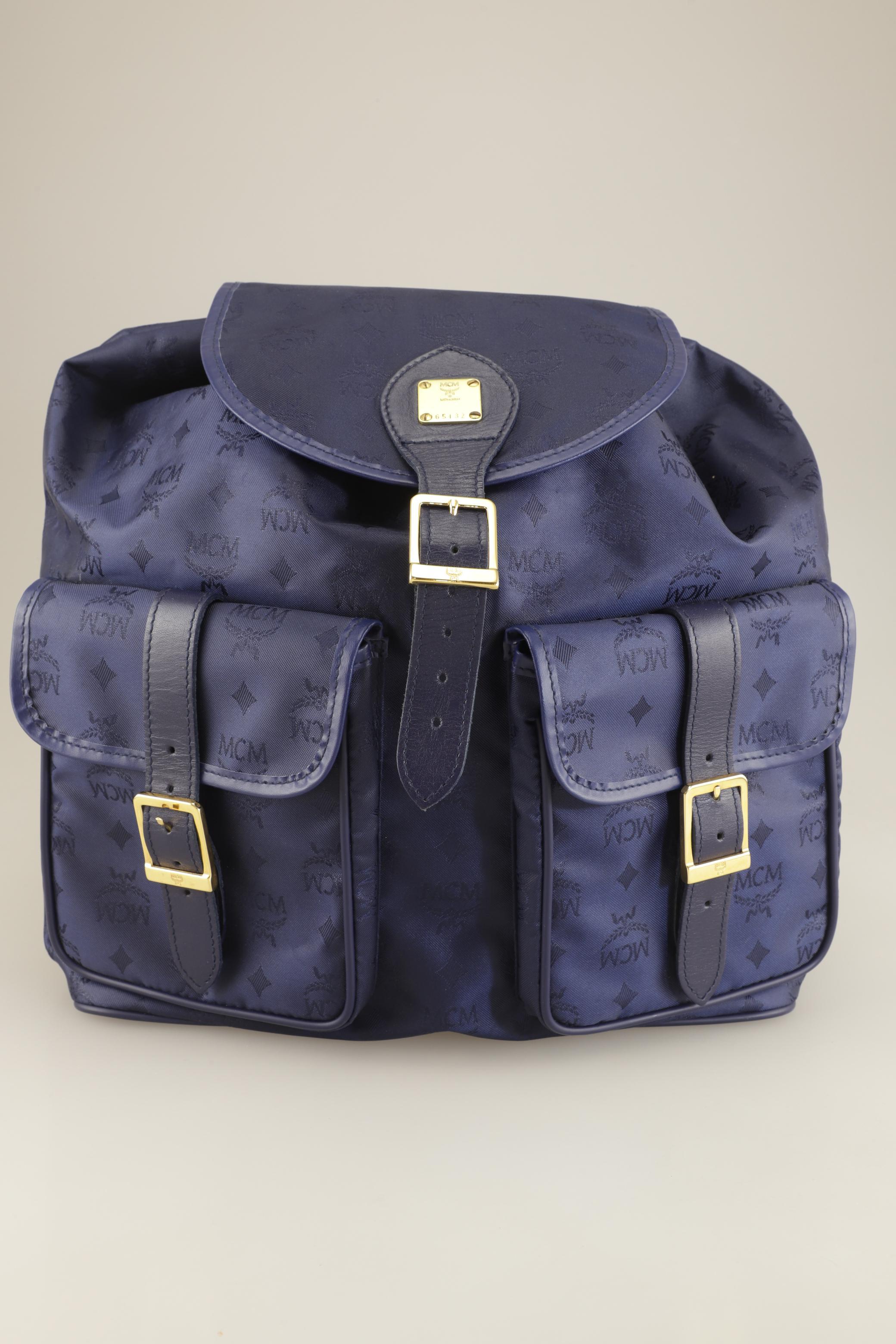 

MCM Damen Rucksack, marineblau, Gr.