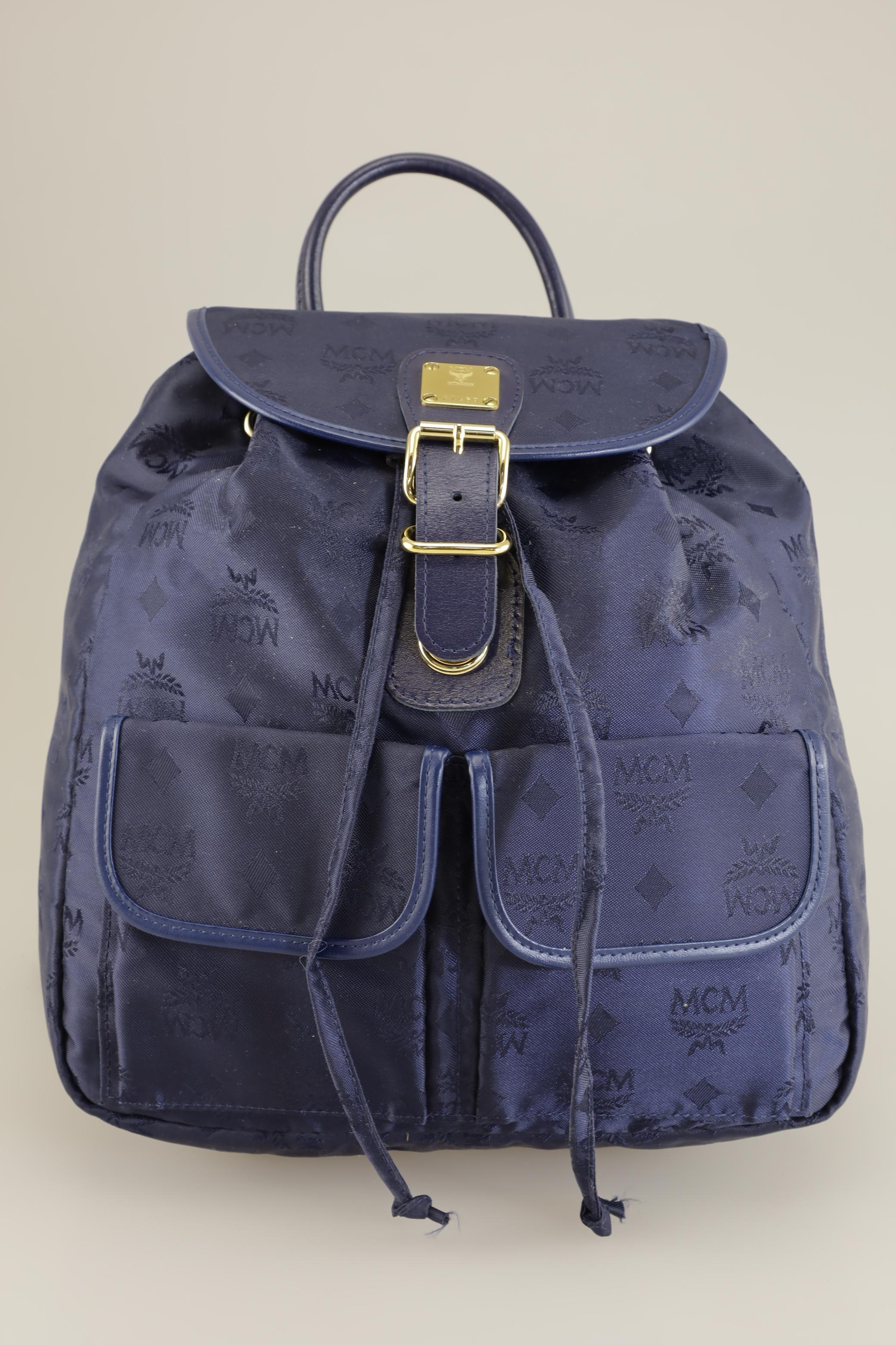

MCM Damen Rucksack, marineblau, Gr.