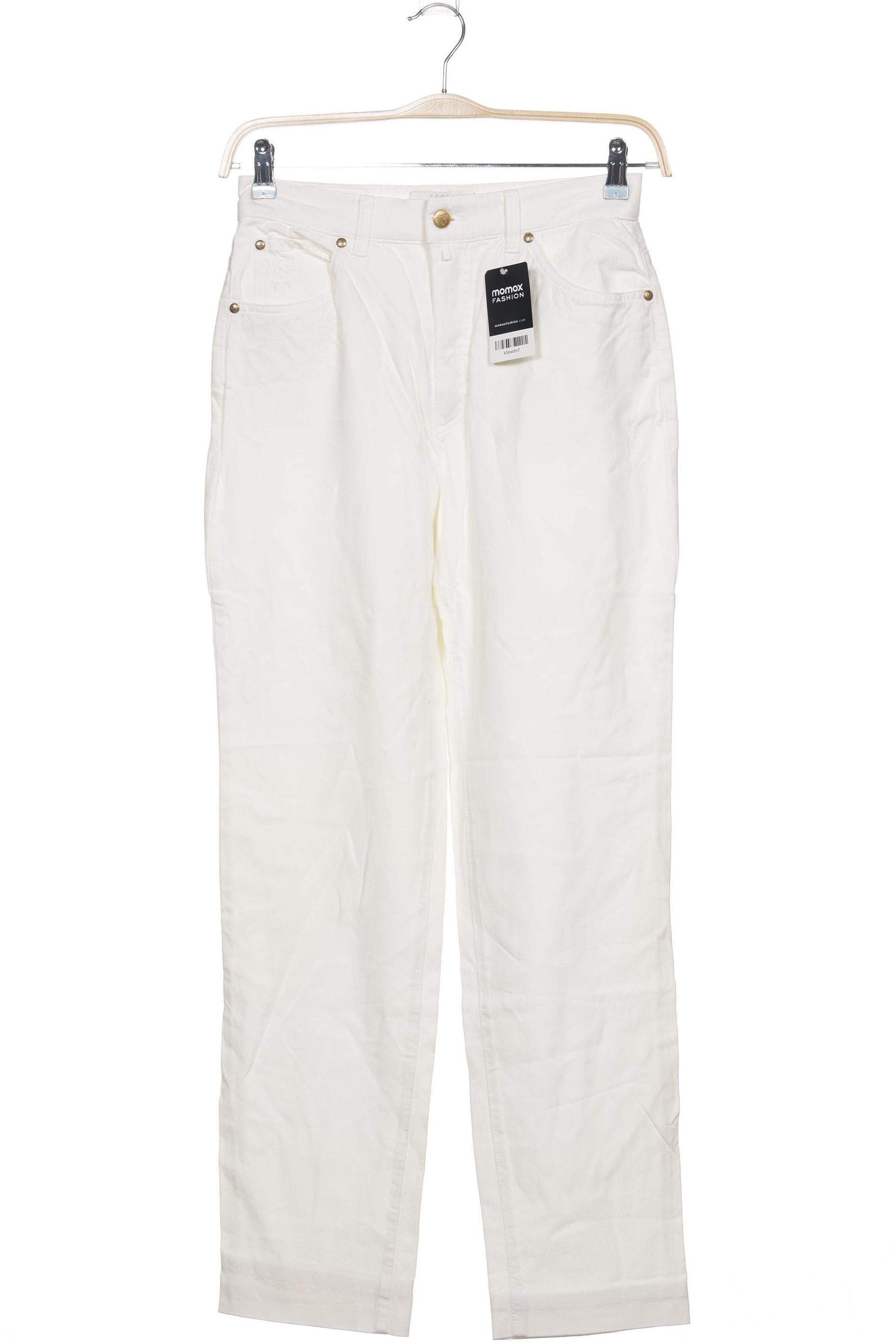 

MCM Damen Stoffhose, cremeweiß, Gr. 30
