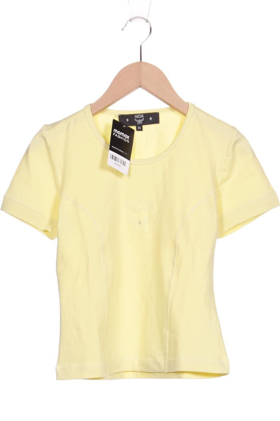 

MCM Damen T-Shirt, gelb, Gr. 36