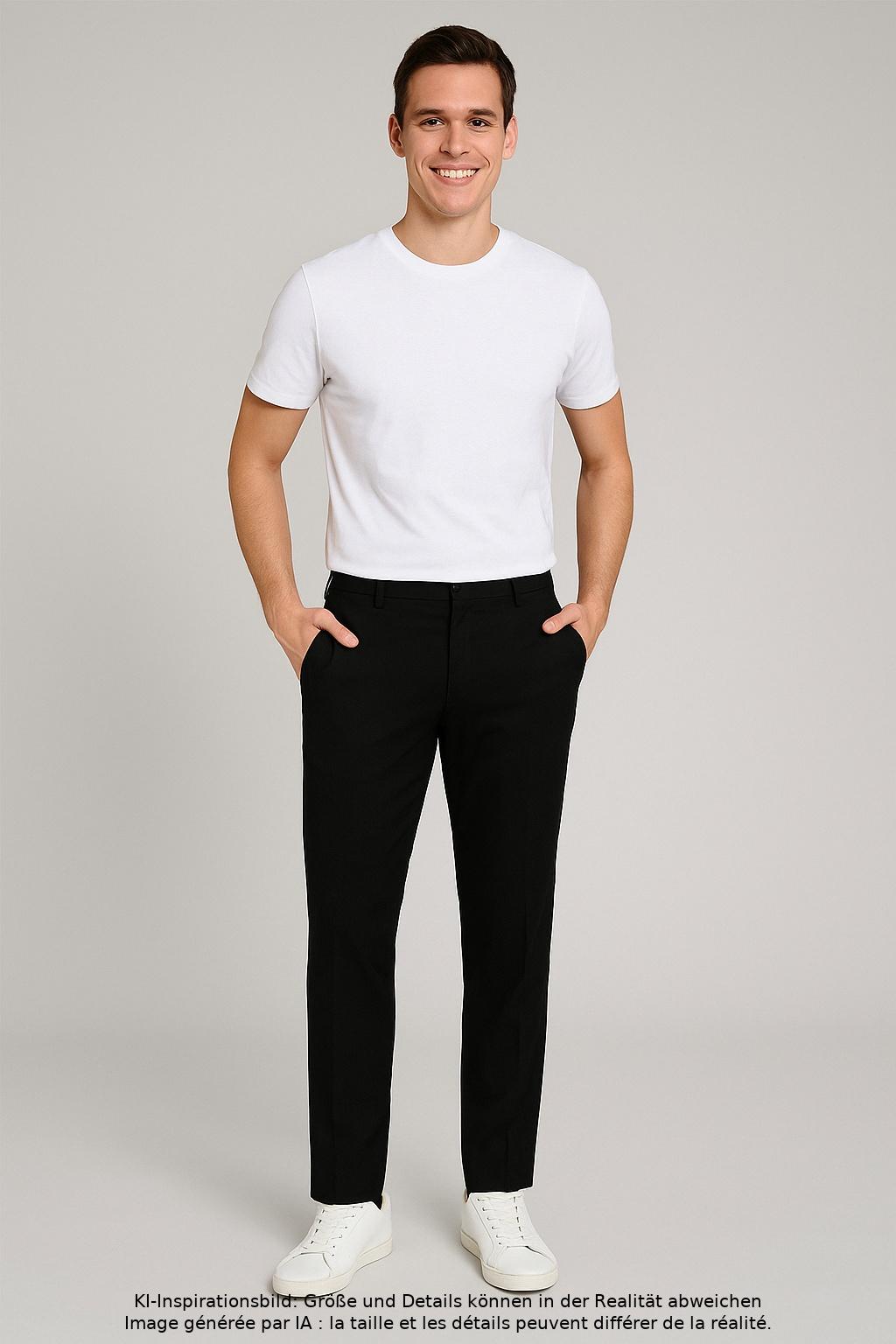 

McNeal Herren Stoffhose, schwarz, Gr. 52