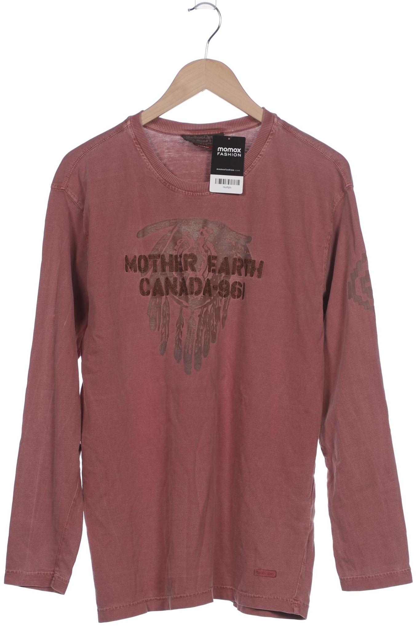 

MCS Marlboro Classics Herren Langarmshirt, pink, Gr. 54