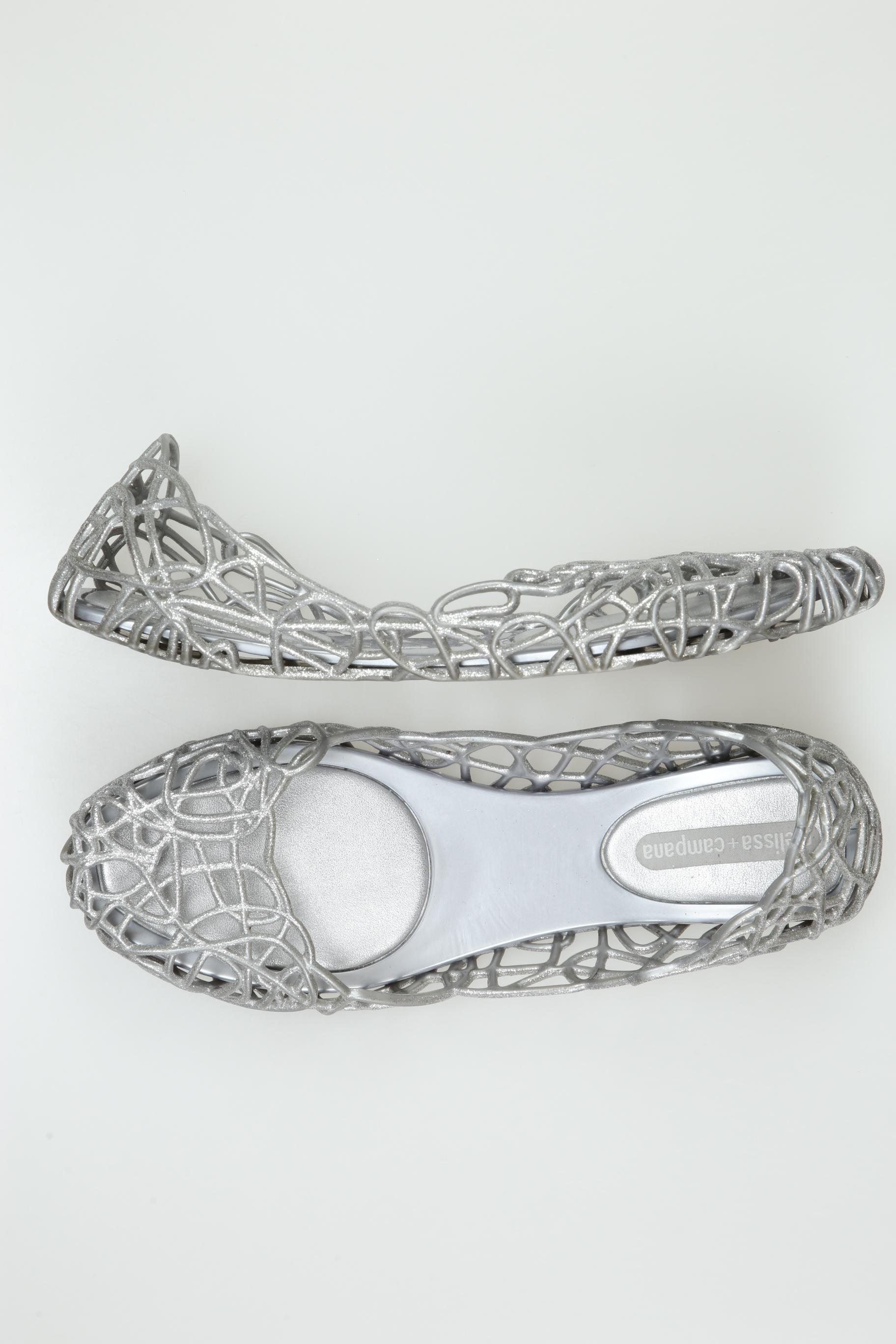 

melissa Damen Ballerinas, silber, Gr. 40