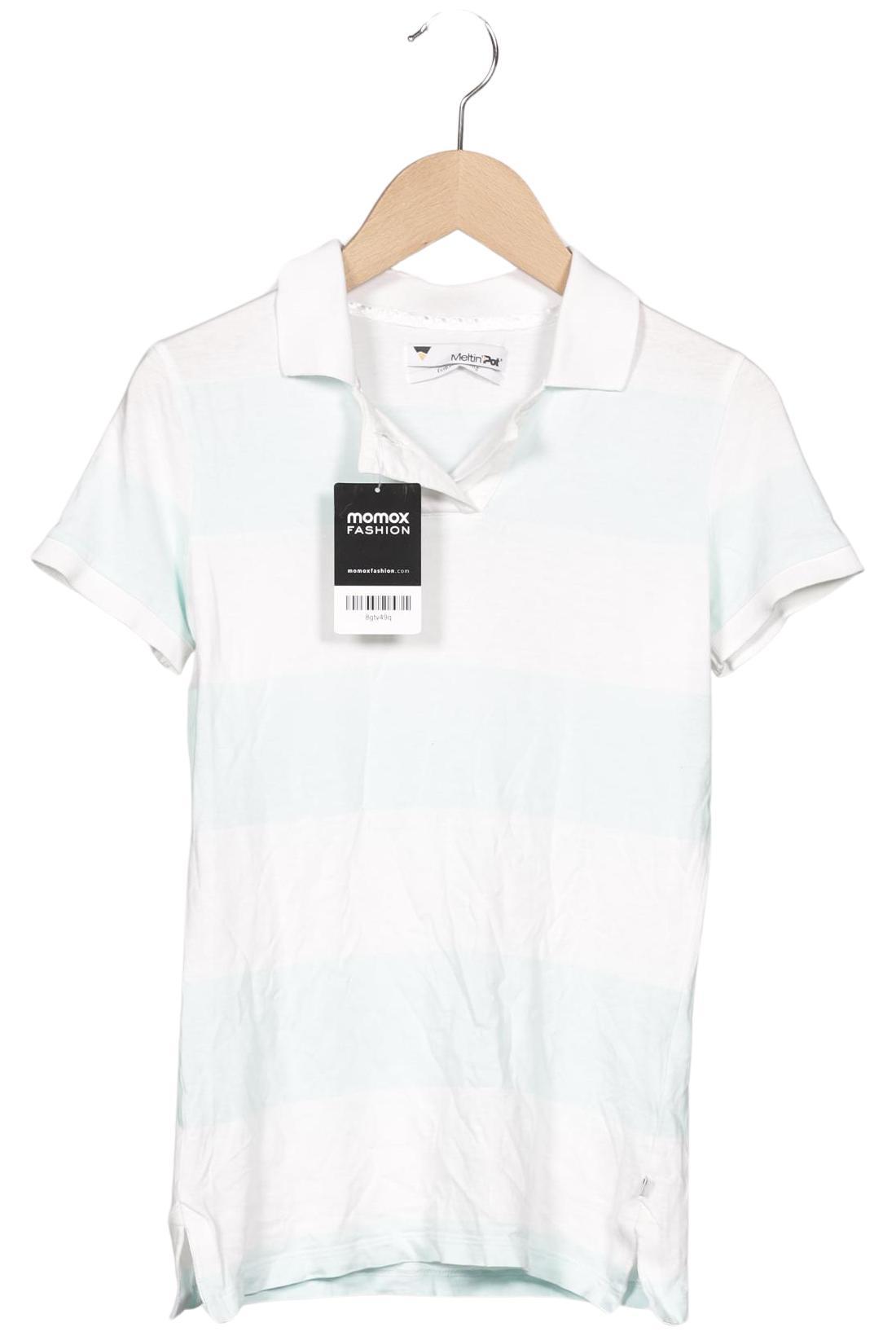 

Meltin Pot Damen Poloshirt, weiß, Gr. 34