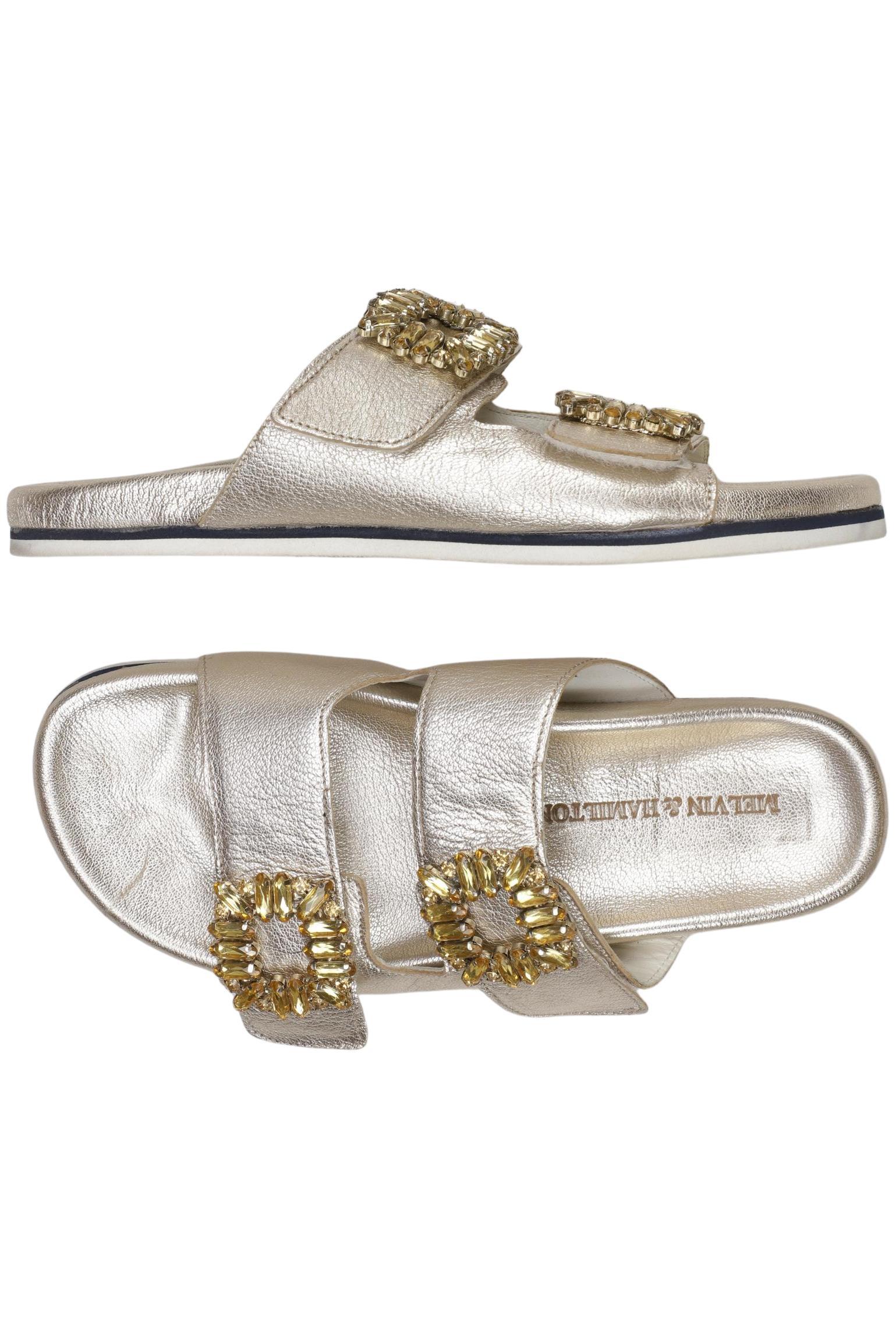 

Melvin & Hamilton Damen Sandale, gold, Gr. 38