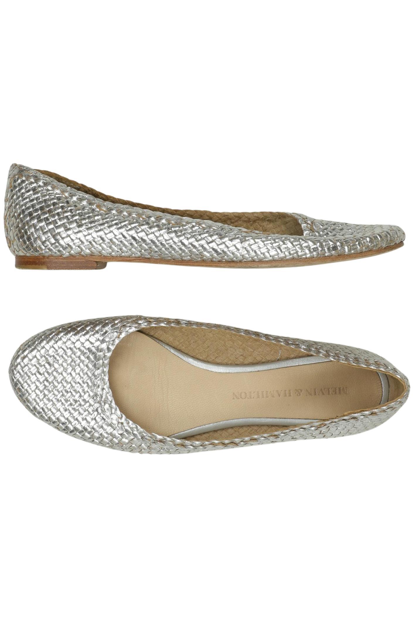 

Melvin & Hamilton Damen Ballerinas, silber, Gr. 39