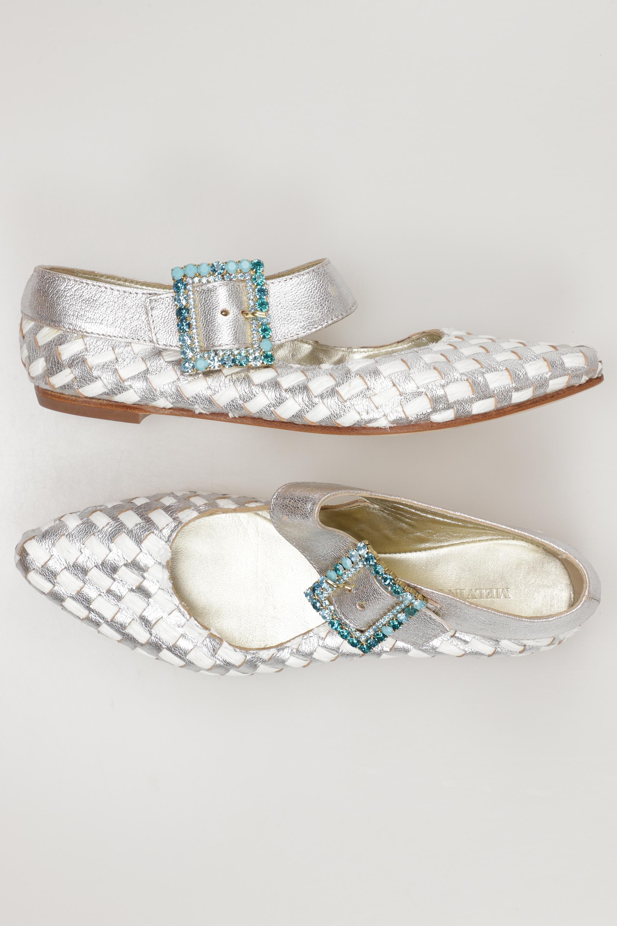 

Melvin & Hamilton Damen Ballerinas, silber, Gr. 39